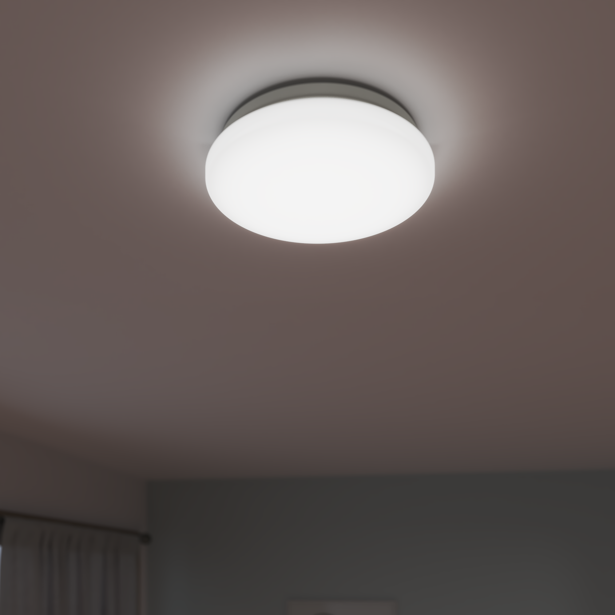 Plafon Moon 25 cm biały z czujnikiem ruchu 1450 lm LED Inspire - 2