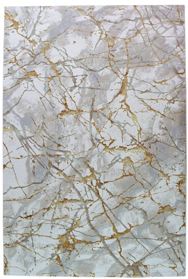 Tapete desenho Marbella 80 x150 cm amarelo/cinza