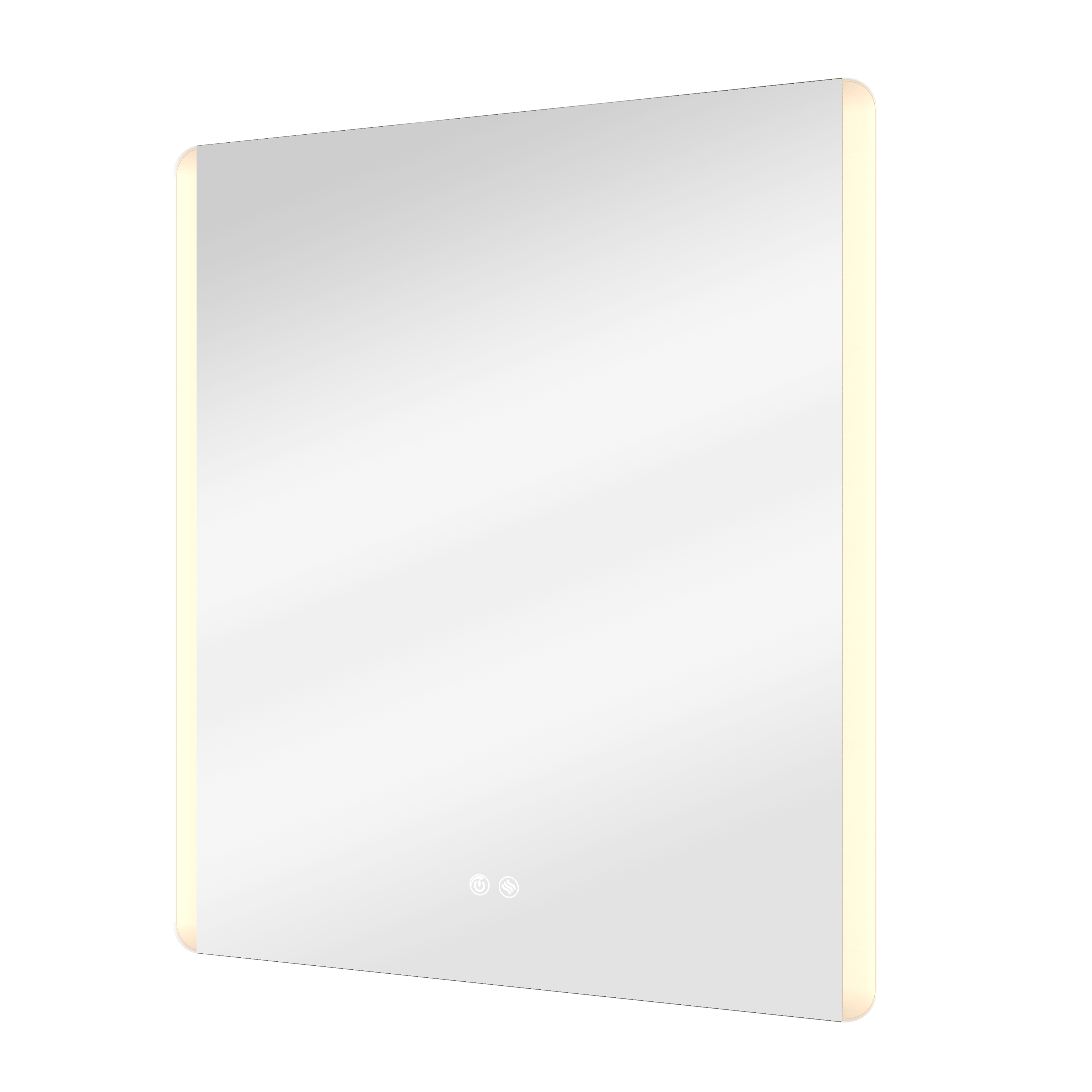 Specchio con illuminazione integrata bagno rettangolare SENSEA L 60 x H 70 x P 3 cm grigio / argento - 9