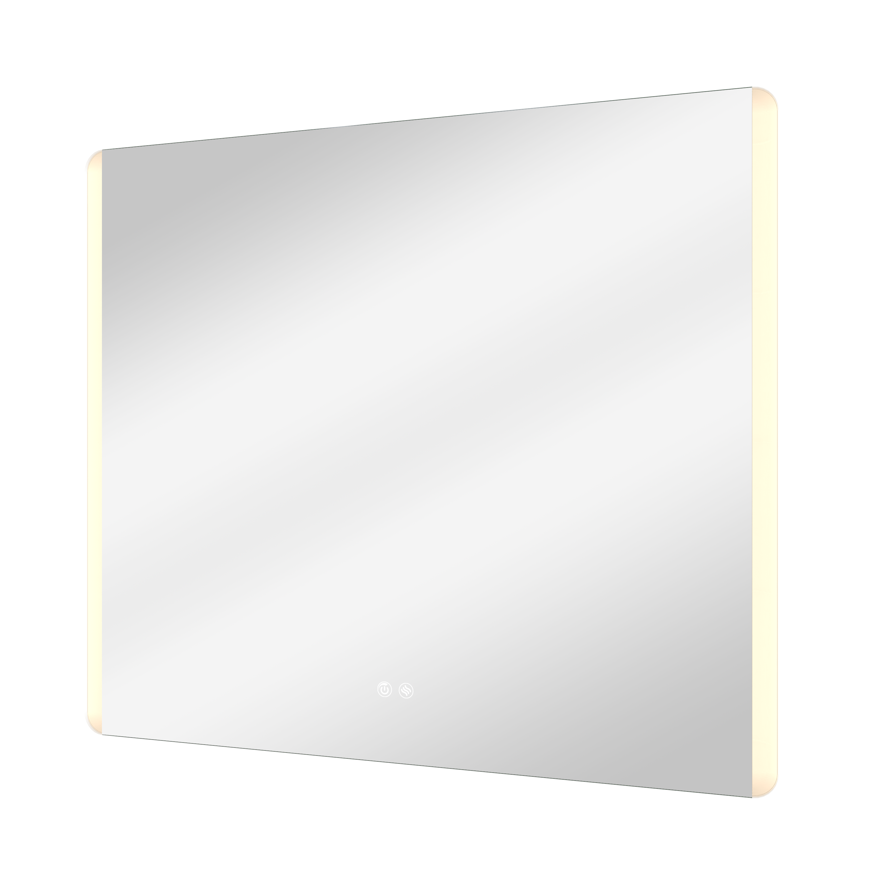 Espelho 80x70 cm iluminação led prateado Sensea Easy - 17