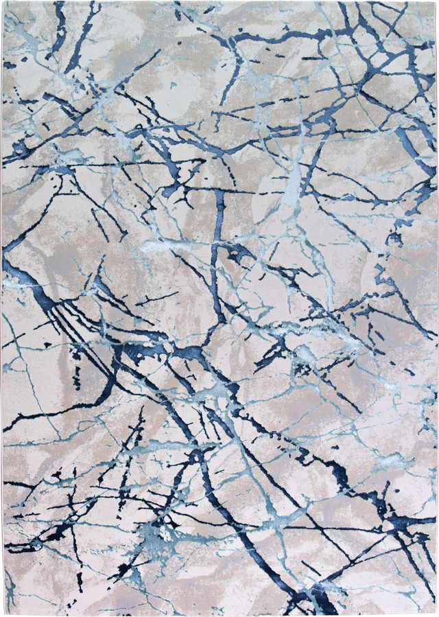 Tapete 240x340 cm marbella azul/cinzento
