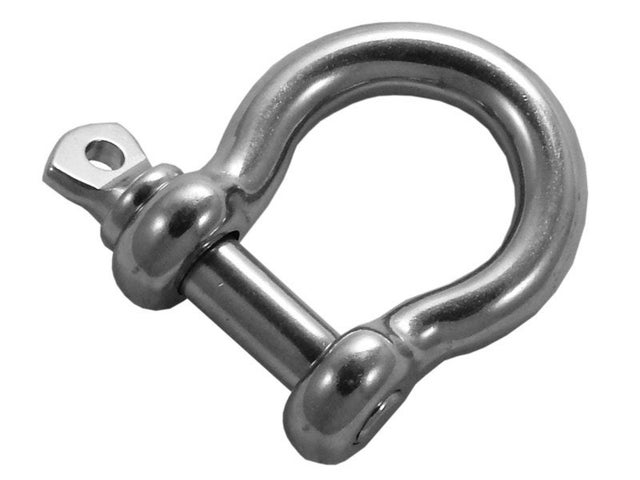 Manille lyre à vis inox, 8 mm