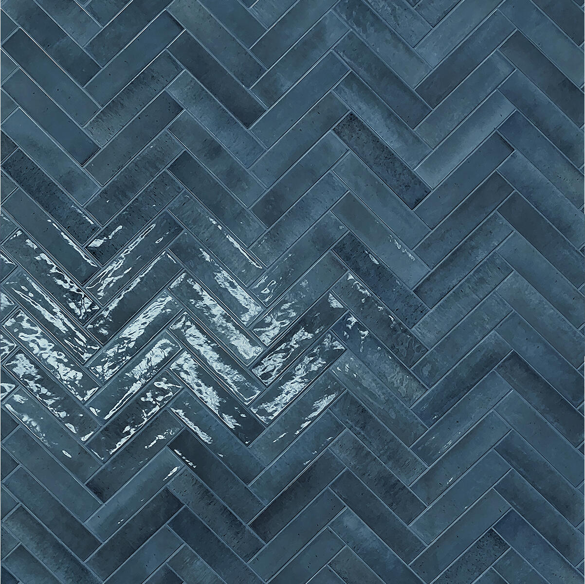 Piastrella da rivestimento interno in gres porcellanato 6 x 25 cm non rettificato blu Cristalli traffico intenso (pei 4/5) Sp. 9 mm 0.75 mq - 2
