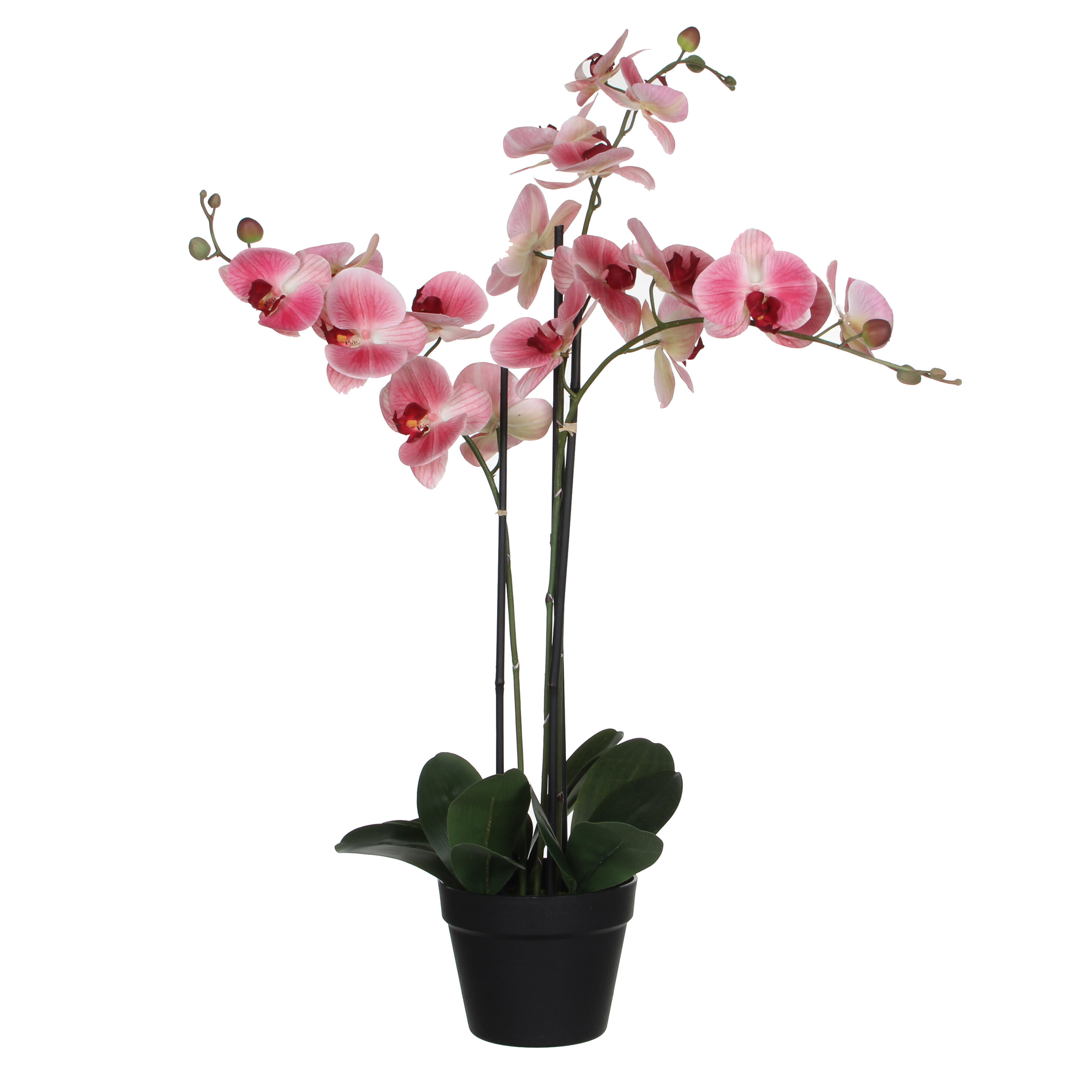 Planta artificial phalaenopsis rosa de 79 cm en maceta de 51 cm