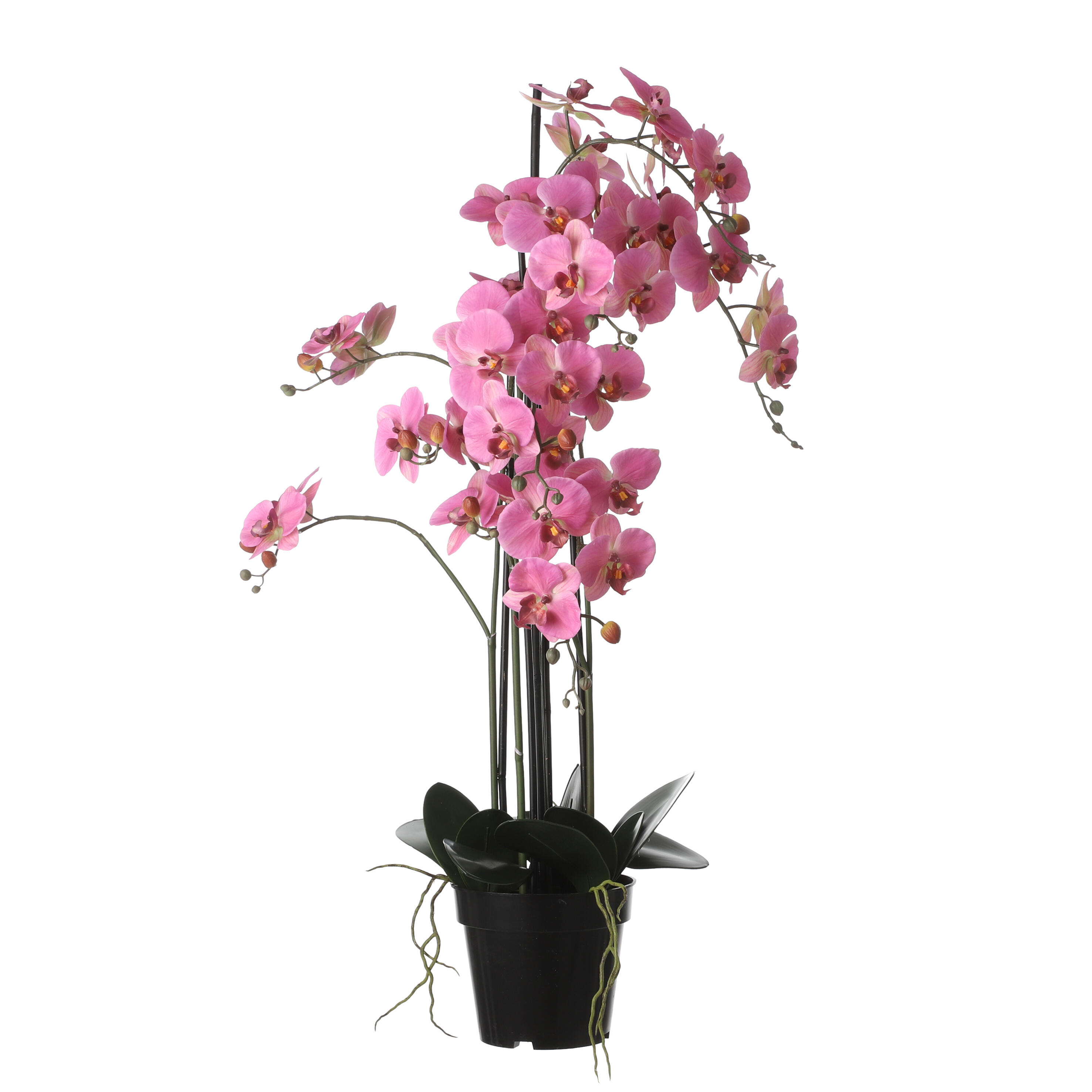 Planta artificial phalaenopsis rosa de 97 cm en maceta de 19 cm