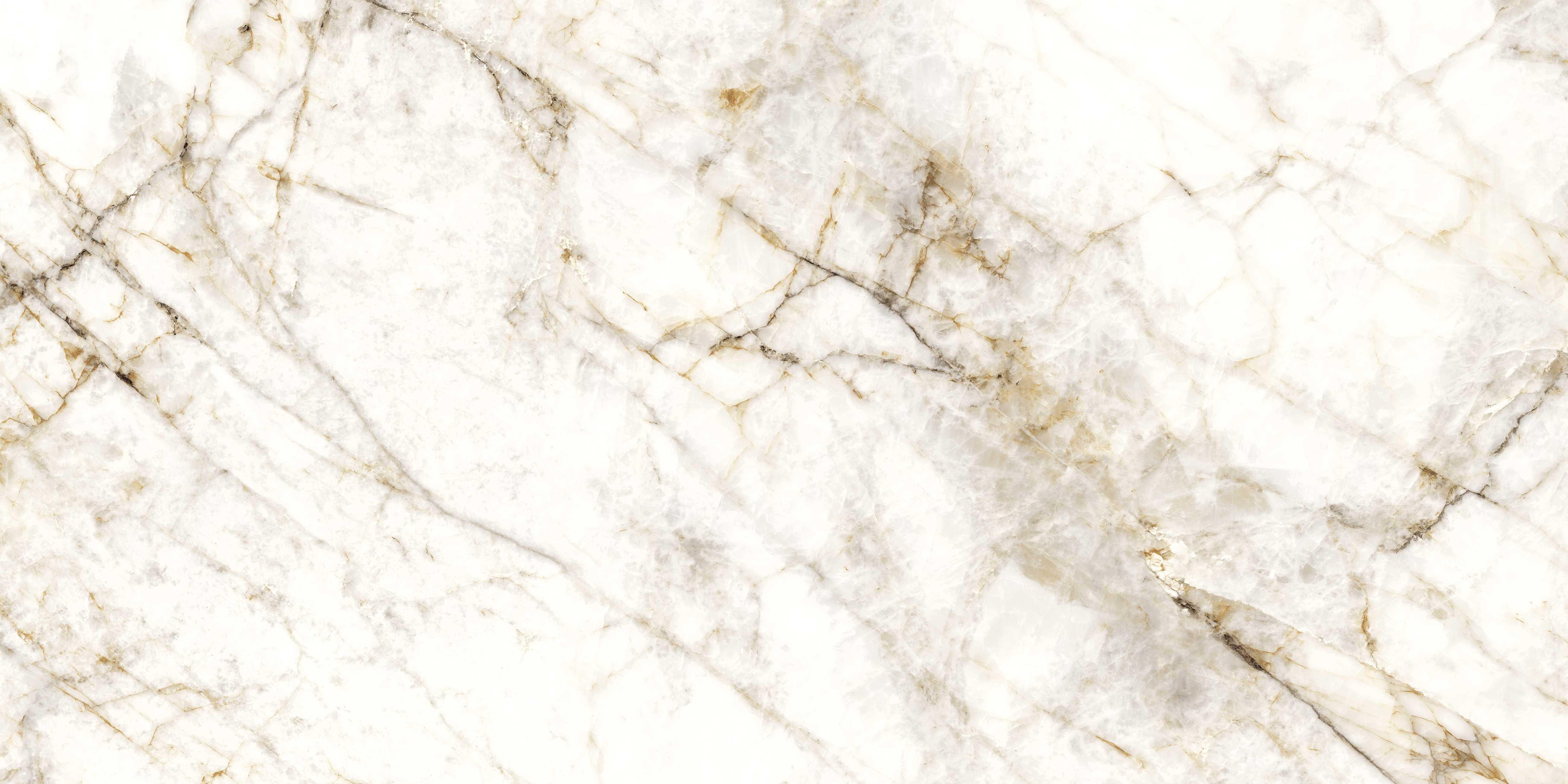 Suelo porcelánico cuarzo reno efecto mármol jaspe y dorado 78x158 cm grespania