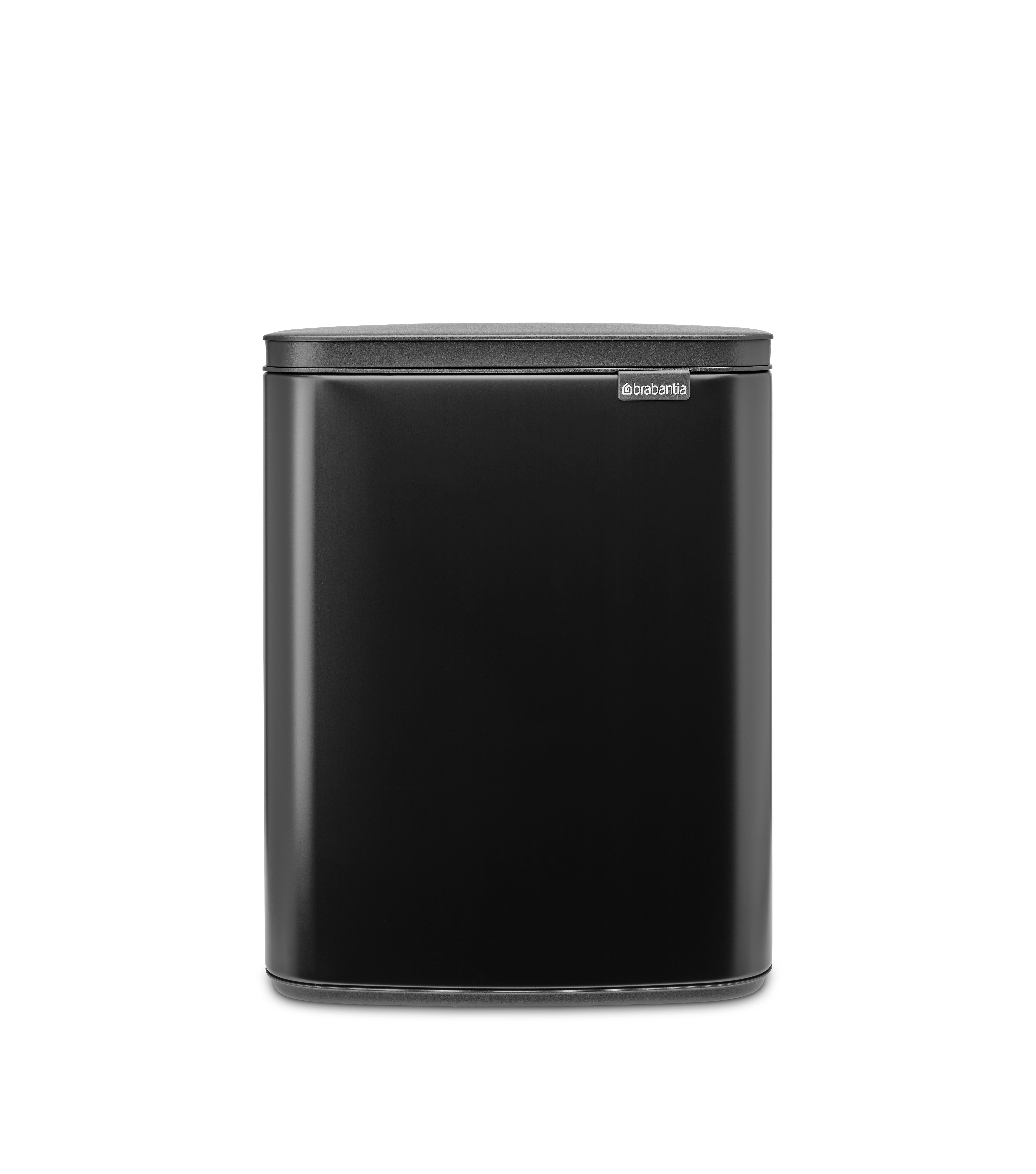 Papelera baño bo cubo rectangular gris 12l