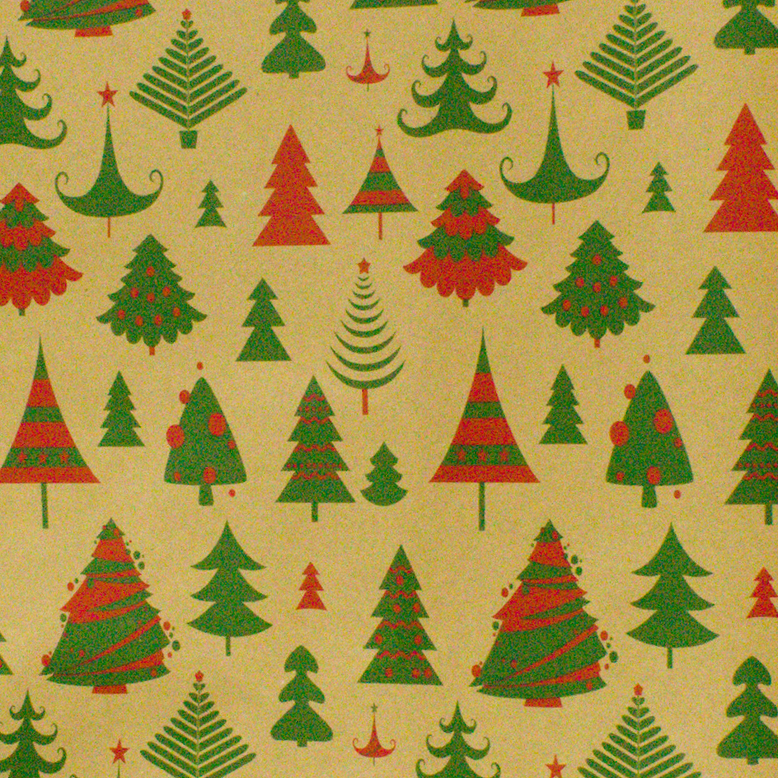 Papier do pakowania prezentów 200x70 cm w choinki - 4