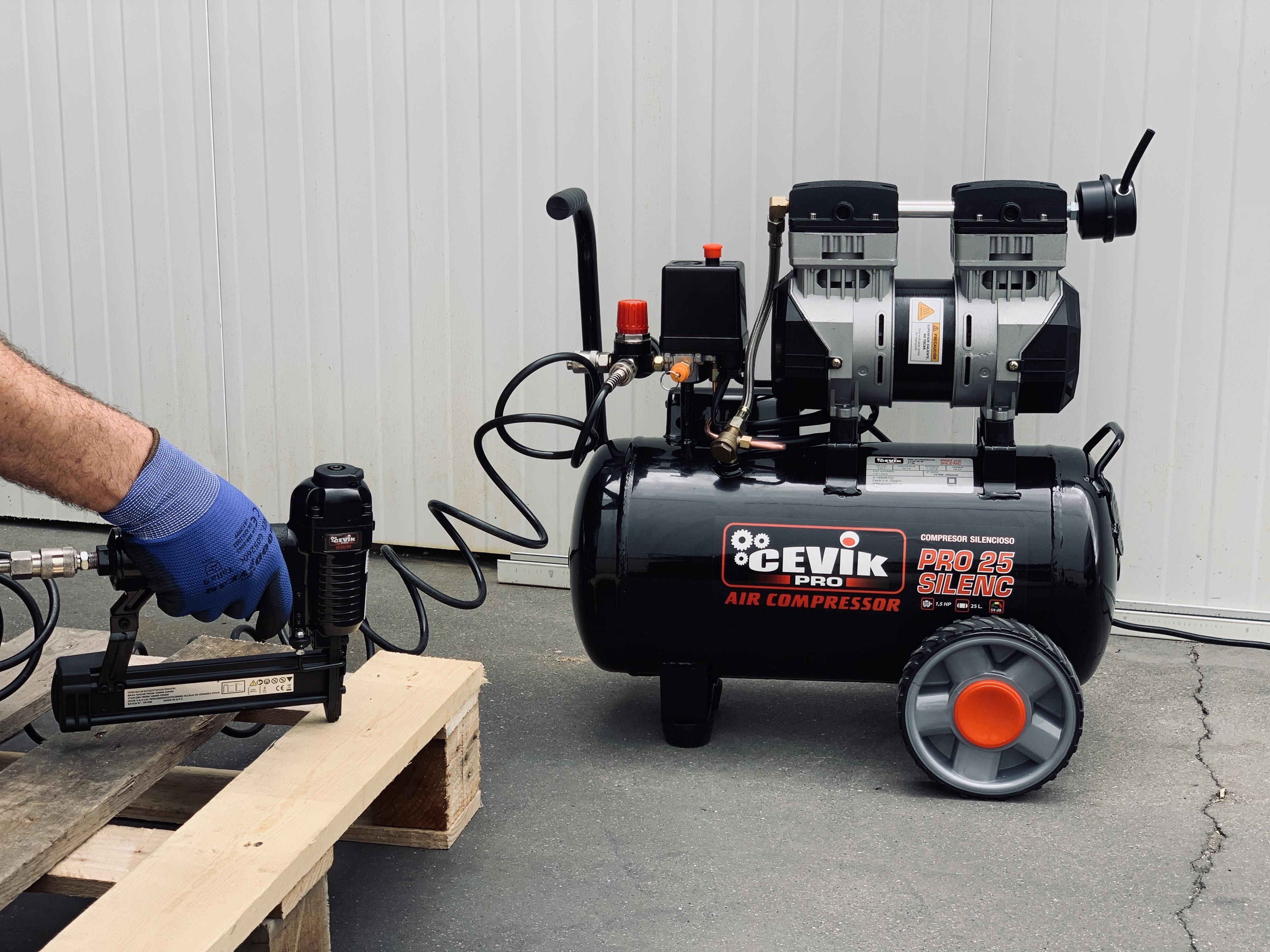 Compressor sem óleo CEVIK PRO SILENCIOSO 24L - 2