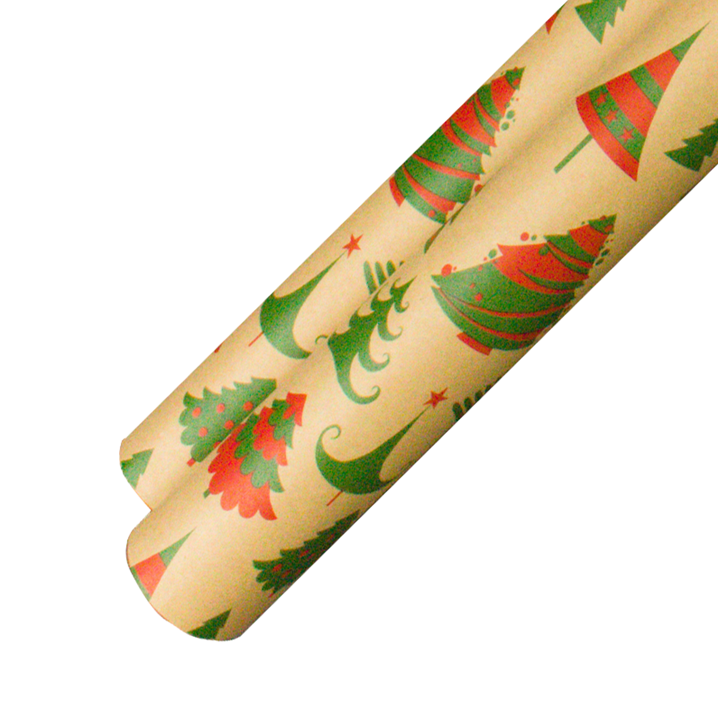 Papier do pakowania prezentów 200x70 cm w choinki - 3