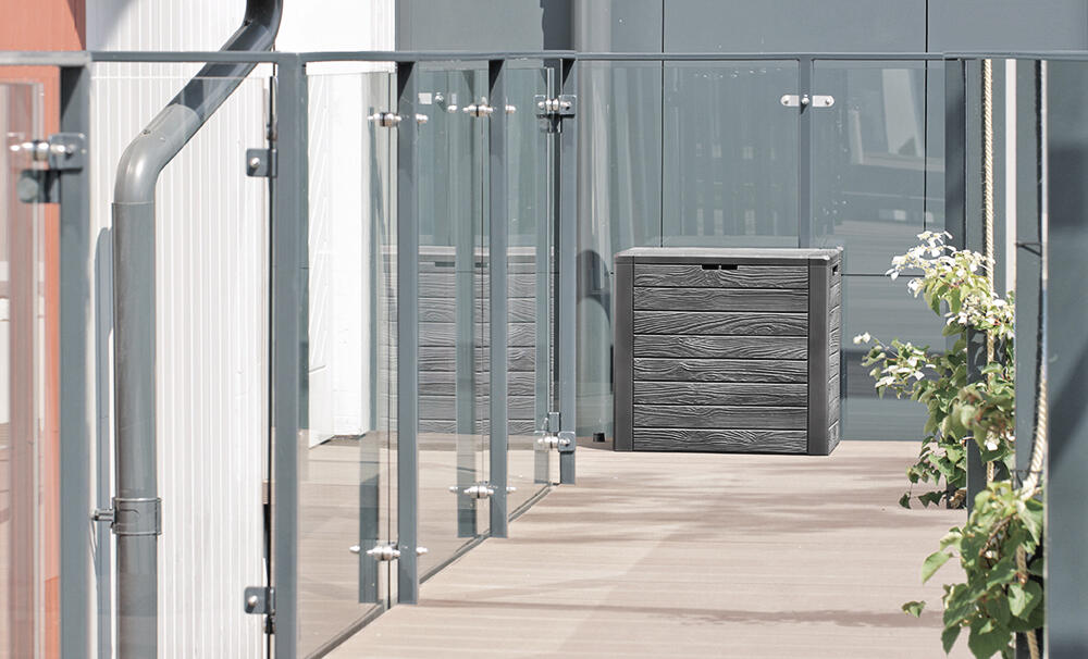 Arcón de resina para exterior PROSPERPLAST Multistoragebox 58.5 x 55 x 46 cm y capacidad de 140 L - 2