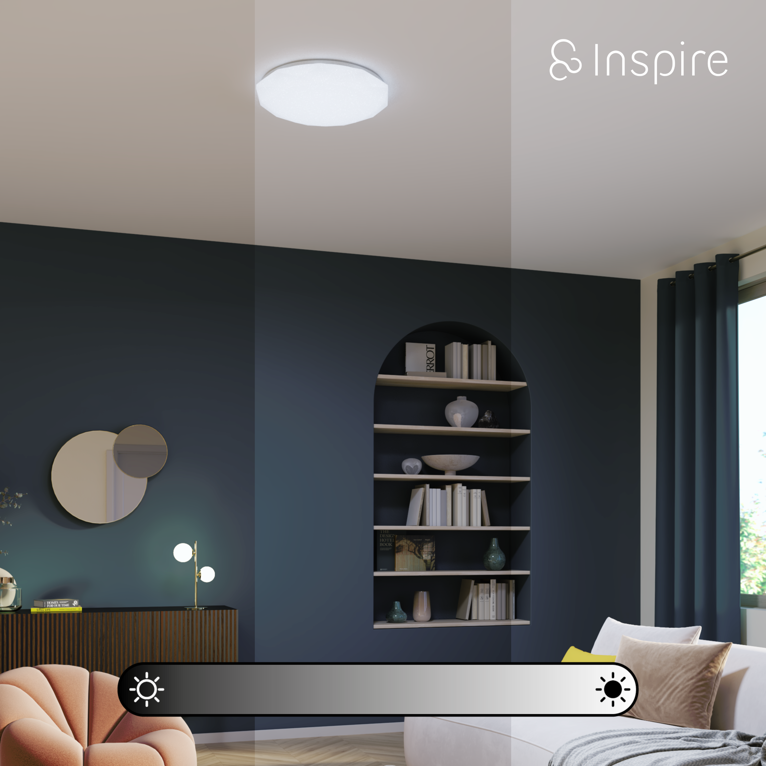 Candeeiro de teto 5700lm D60cm ferro Inspire - 7