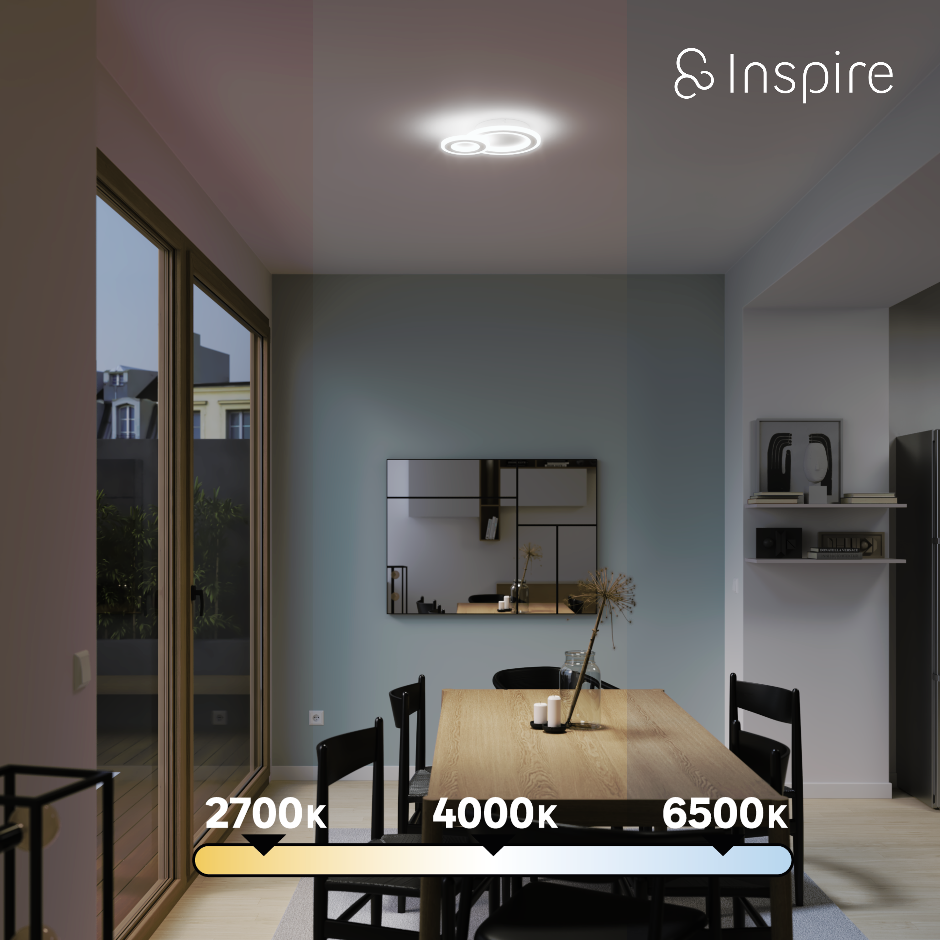 Plafon Kaoli biały śr. 36 cm LED Inspire - 9