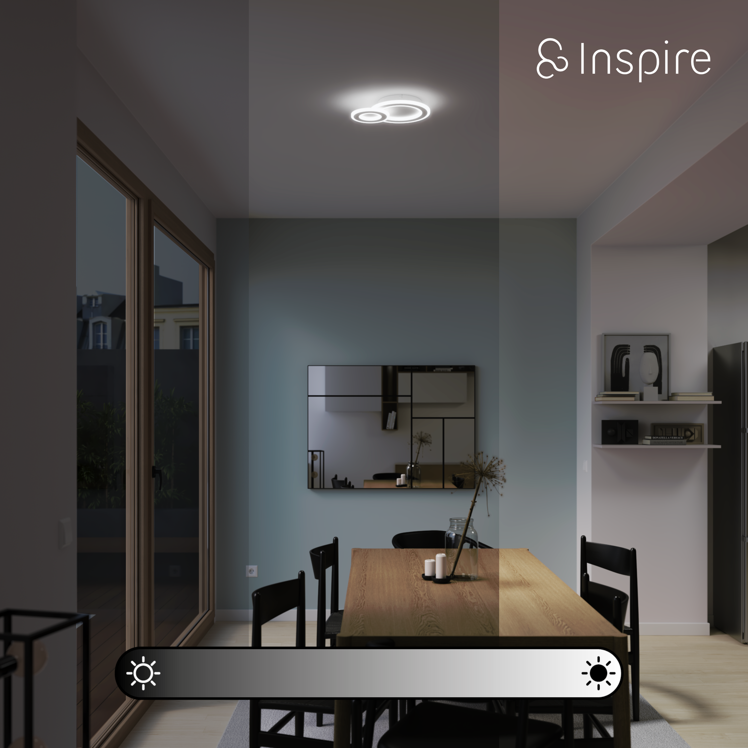 Plafon Kaoli biały śr. 36 cm LED Inspire - 8