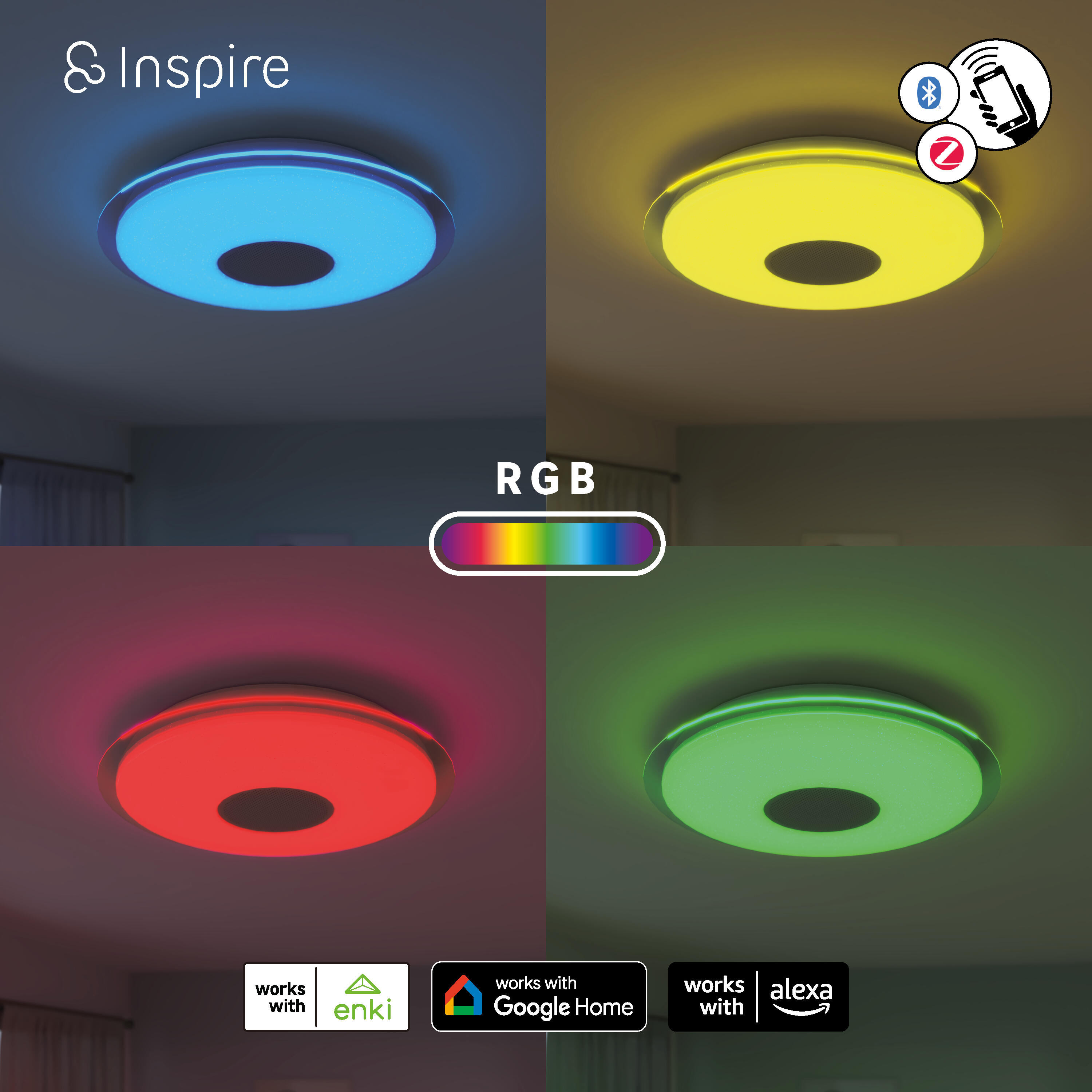 Plafonnier Vizzini connecté avec l'application Enki - 5