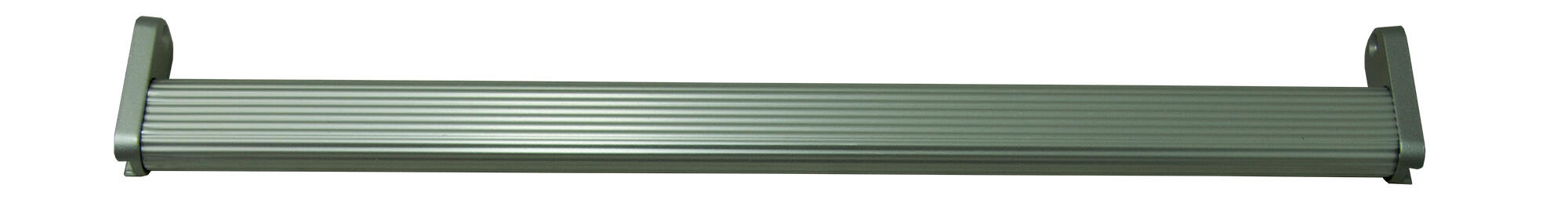 Kit de barra de ropero y soportes de aluminio ovalada 40 cm máx