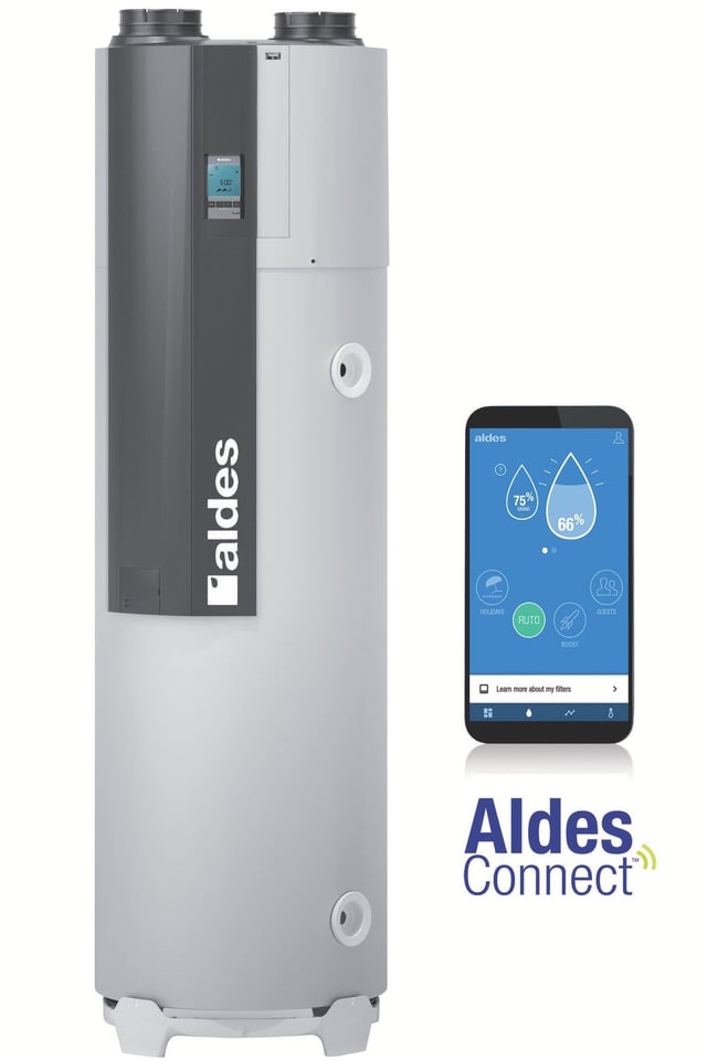 Chauffe-eau thermodynamique ALDES T.flow hygro + 200 l