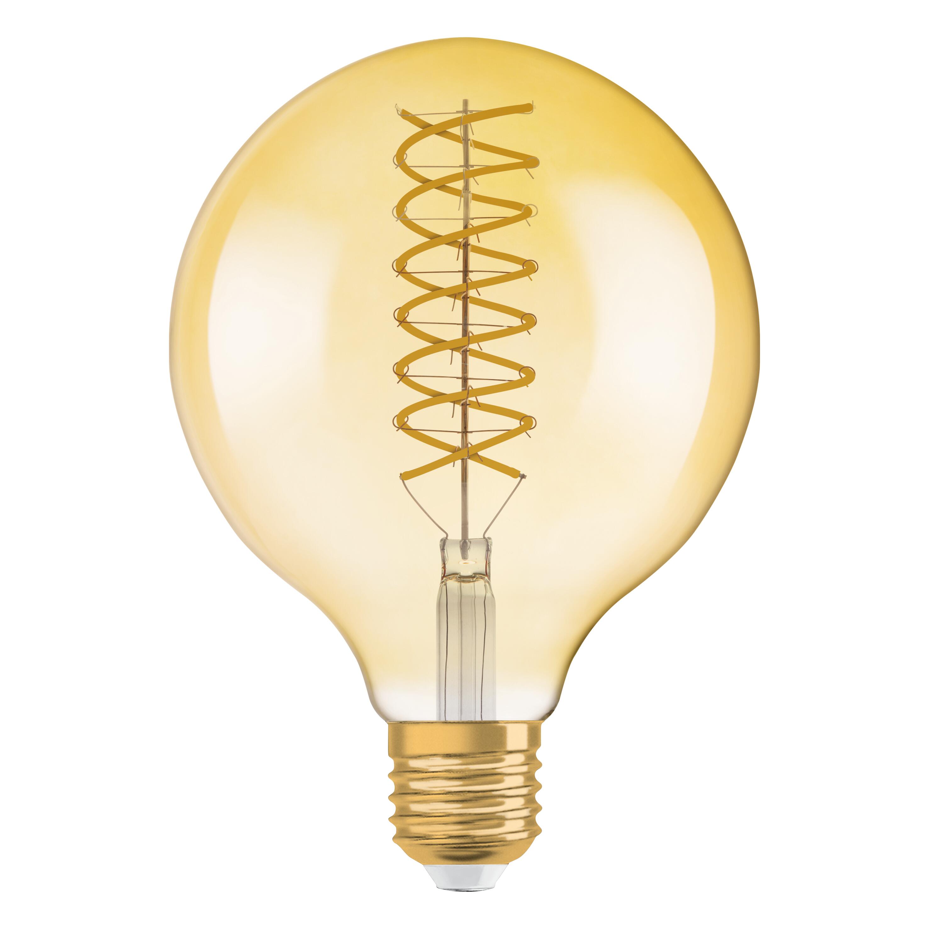 Ampoule Merkur Goutte/bille 15W, B22d, Blanc Chaud, Dimmable, 130V, Style Vintage