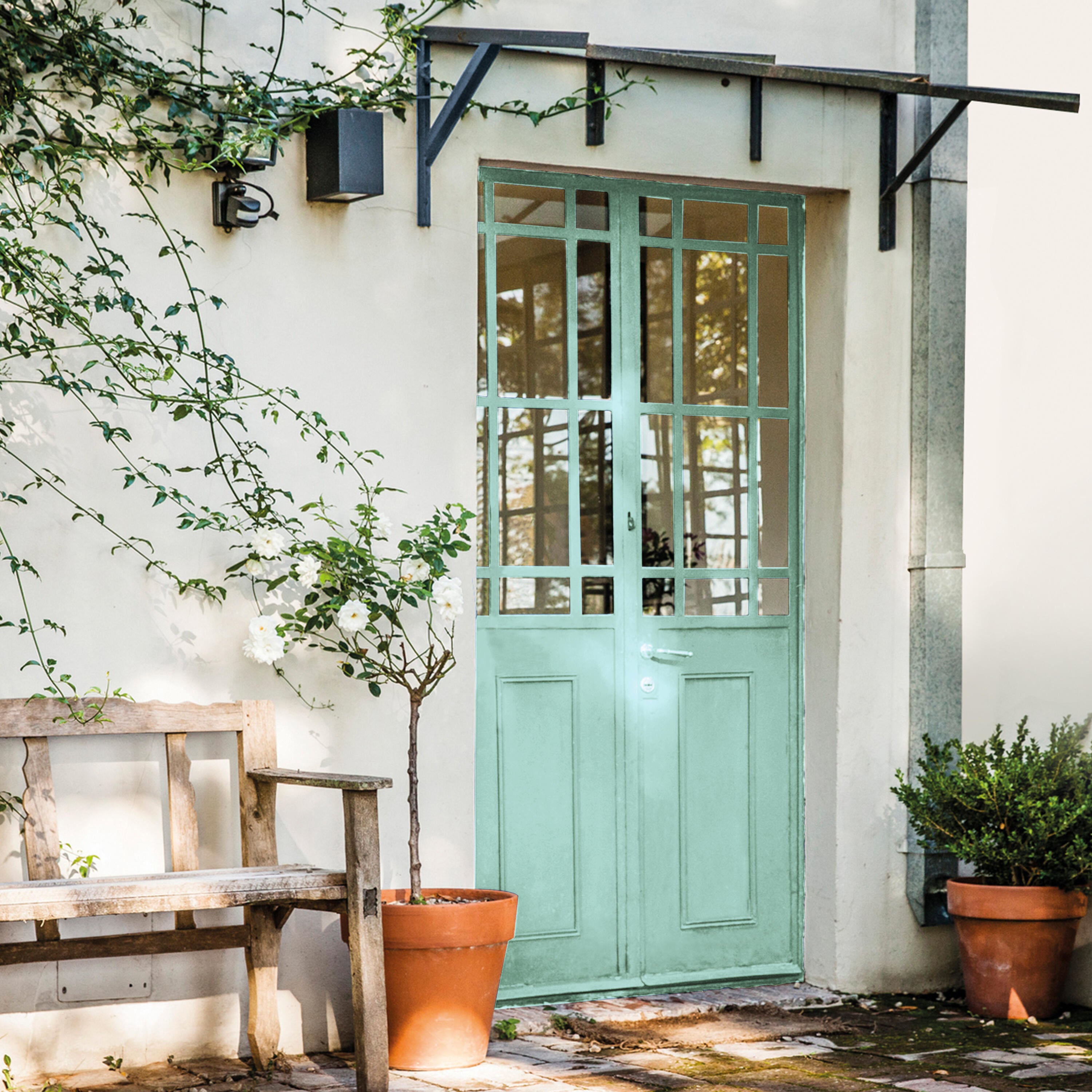 Bombe de peinture Ecran + DULUX VALENTINE mer du sud satiné 400 ml - 3