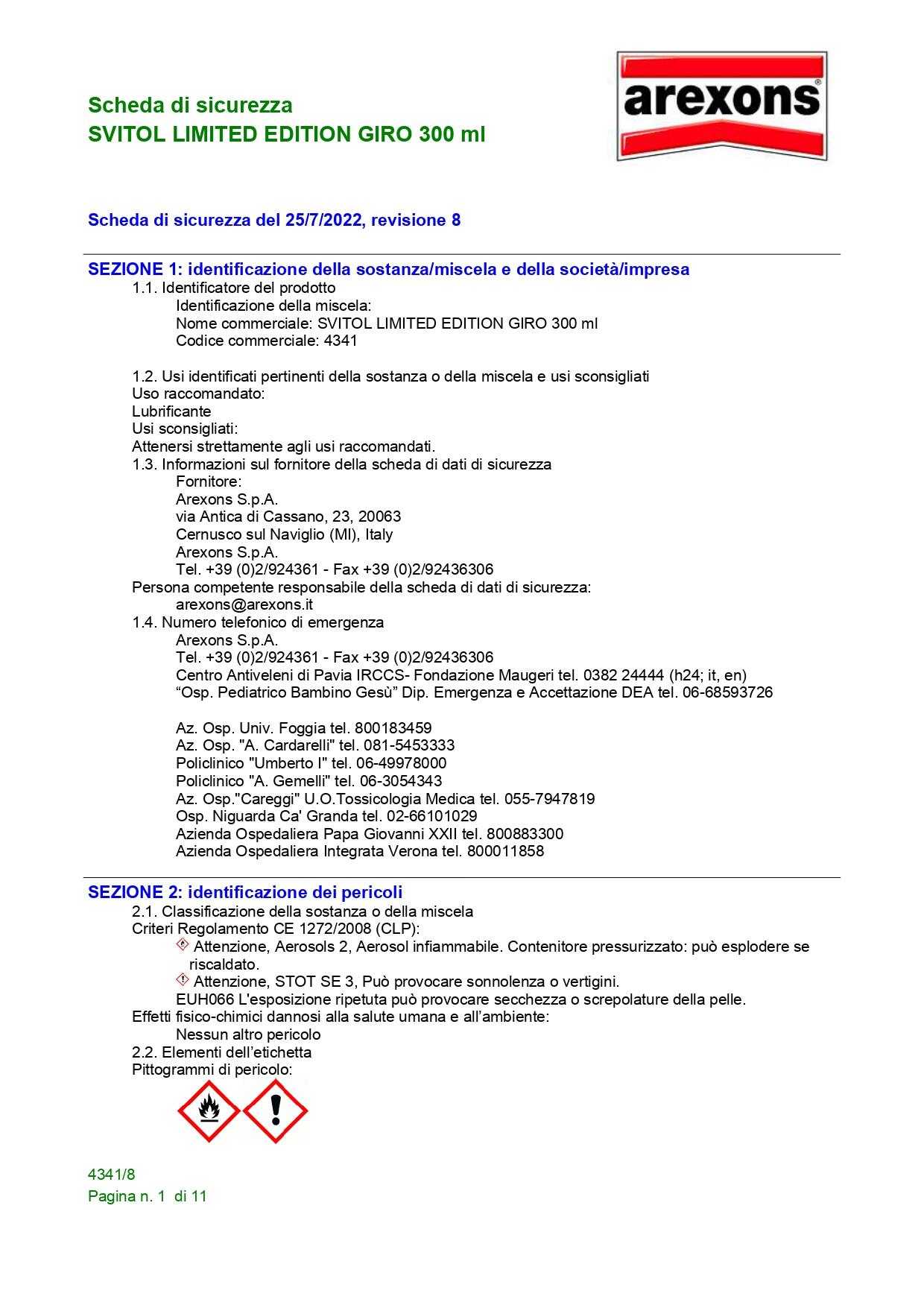 Lubrificante SVITOL 4341 Multifunzione spray 300 ml - 3