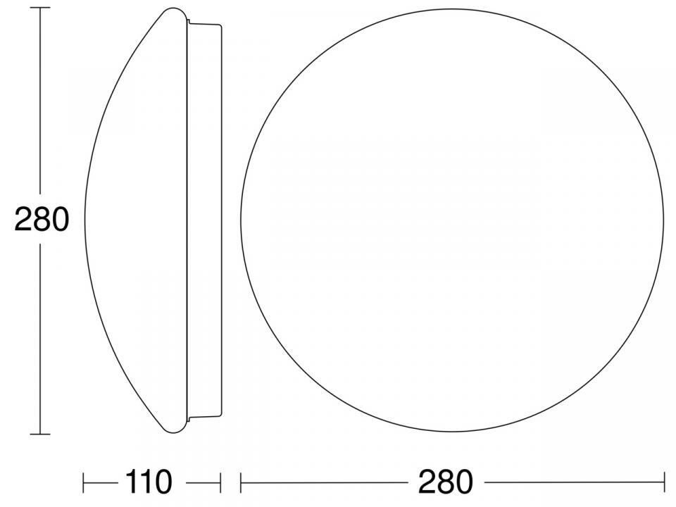 Plafonnier extérieur à détection LED, Diam.27.6 cm RS16 STEINEL - 3