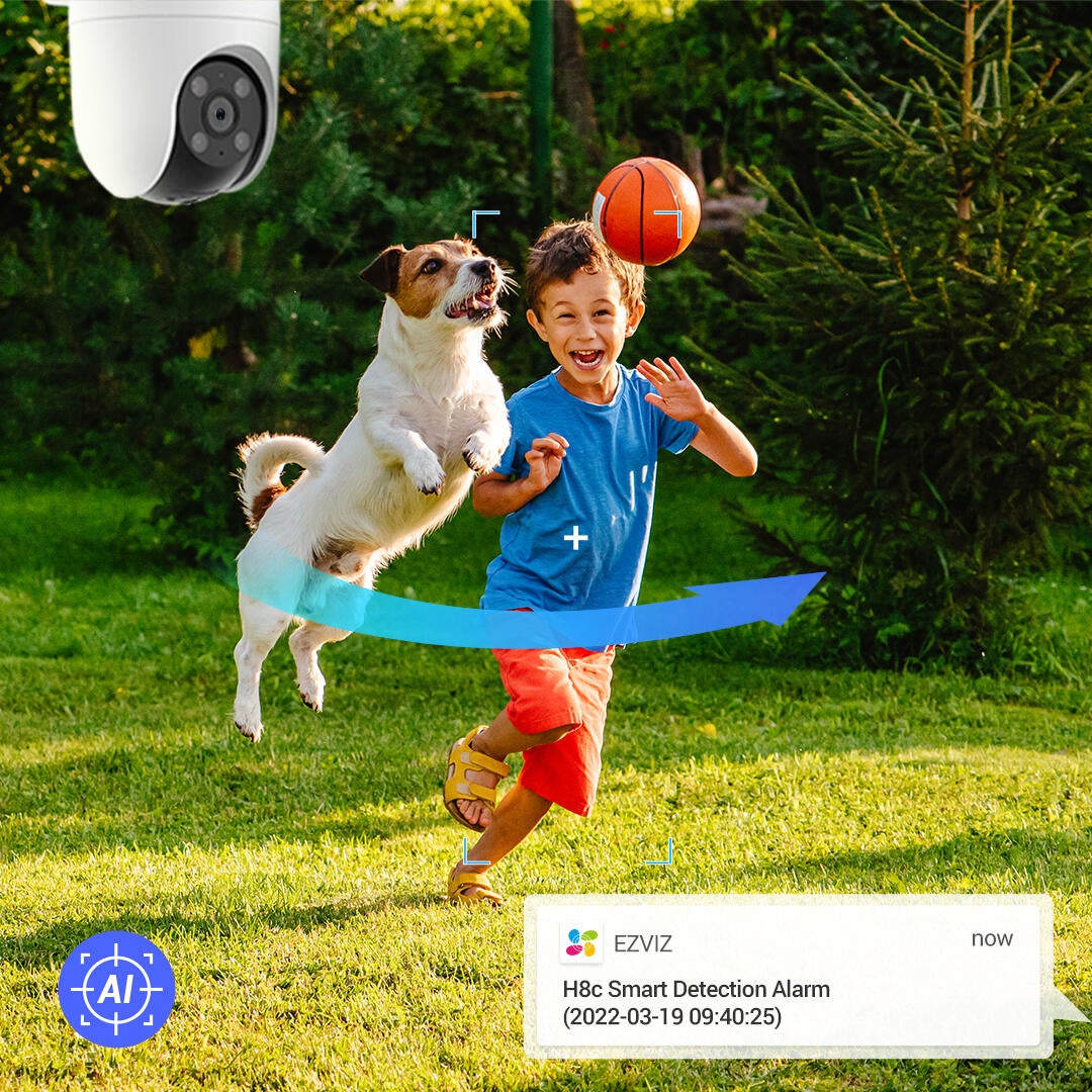 Caméra de surveillance H8C, 2K motorisée Wi-Fi / RJ45 sur secteur, EZVIZ - 6