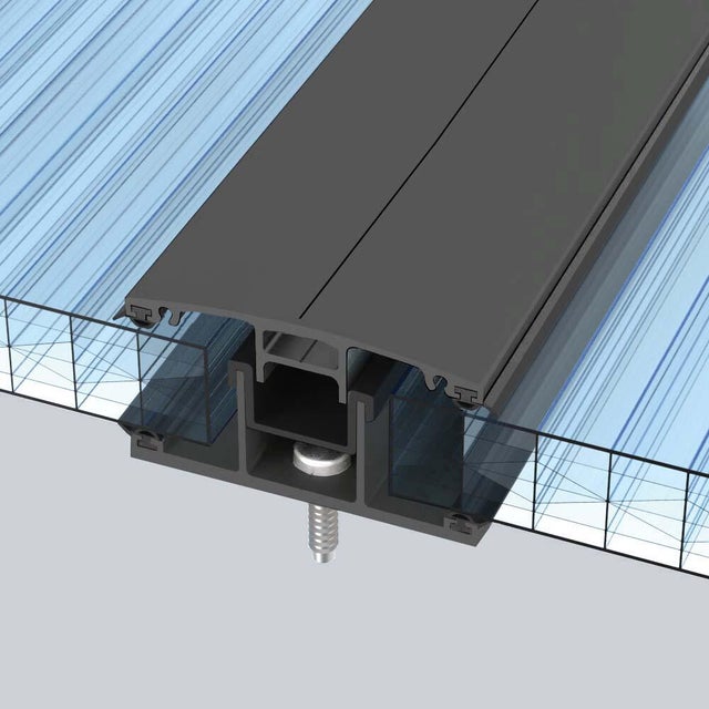 Profil jonction pour plaque polycarbonate ep. 16 mm, L.4 m