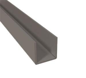 Profil obturateur pour plaque polycarbonate ep. 16 mm, L.0.98 m