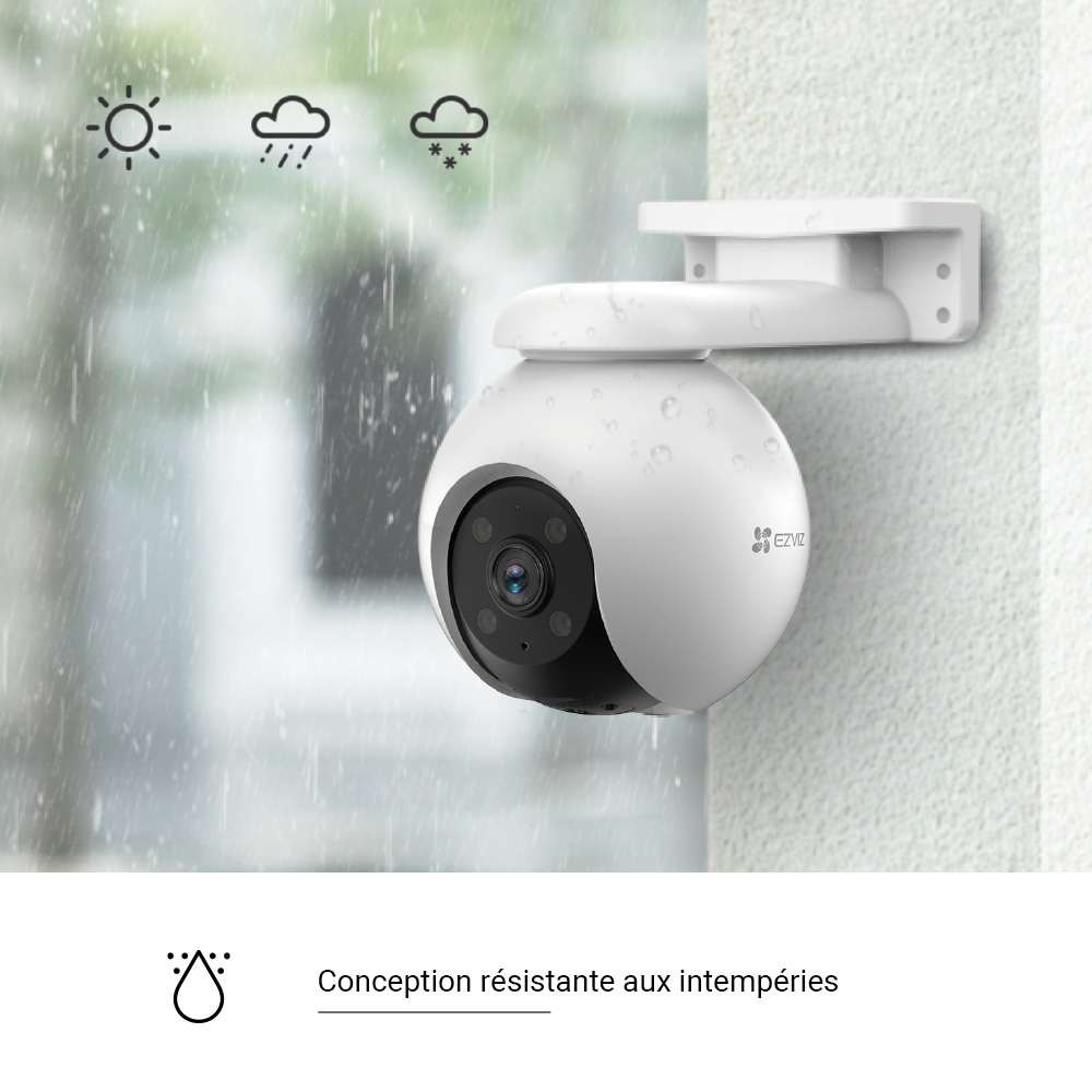 Caméra extérieure rotative motorisée H8 PRO, EZVIZ - 4