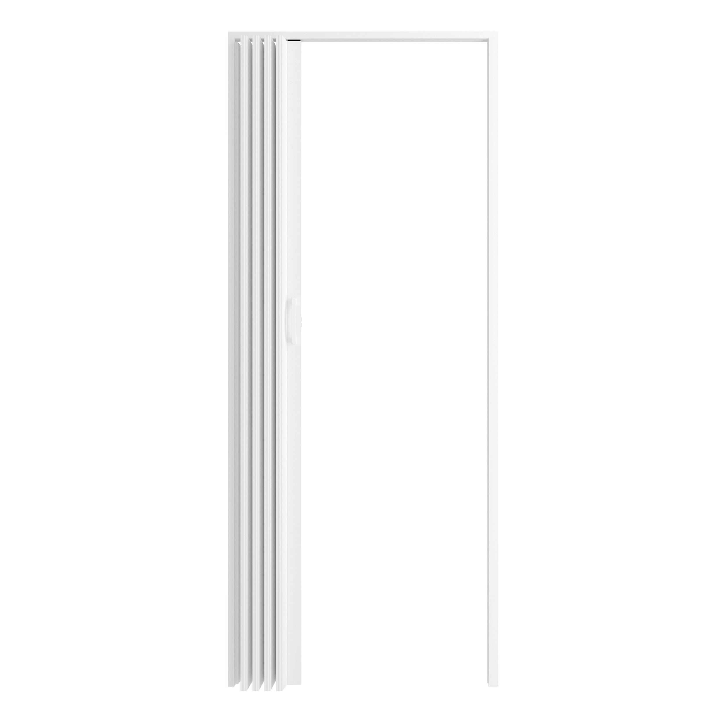 Porte accordéon Pia pvc blanc, H.205 x l.85 cm, Artens - 2