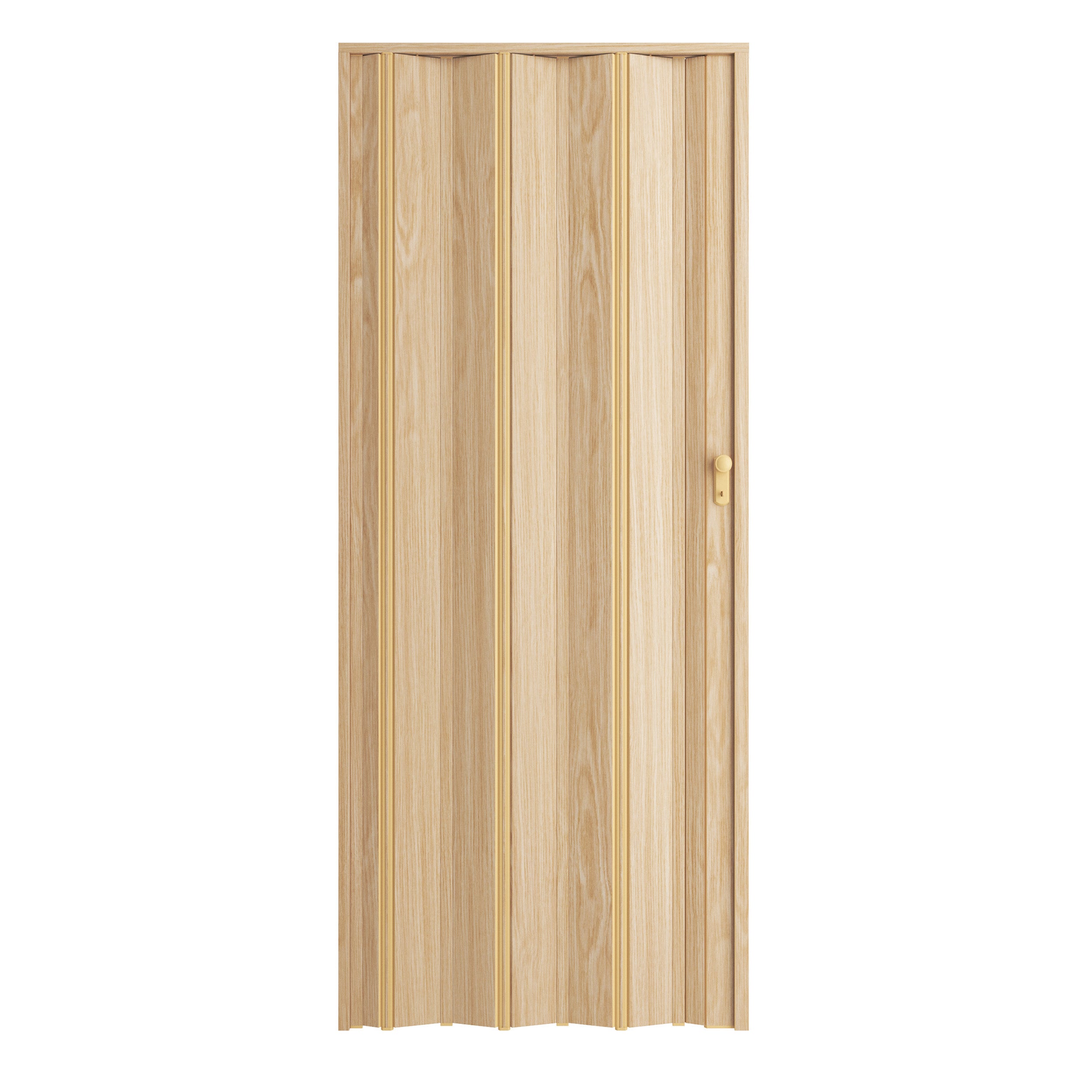Porte accordéon Daria pvc chêne à clé, H.205 x l.85 cm, Artens Leroy — free download