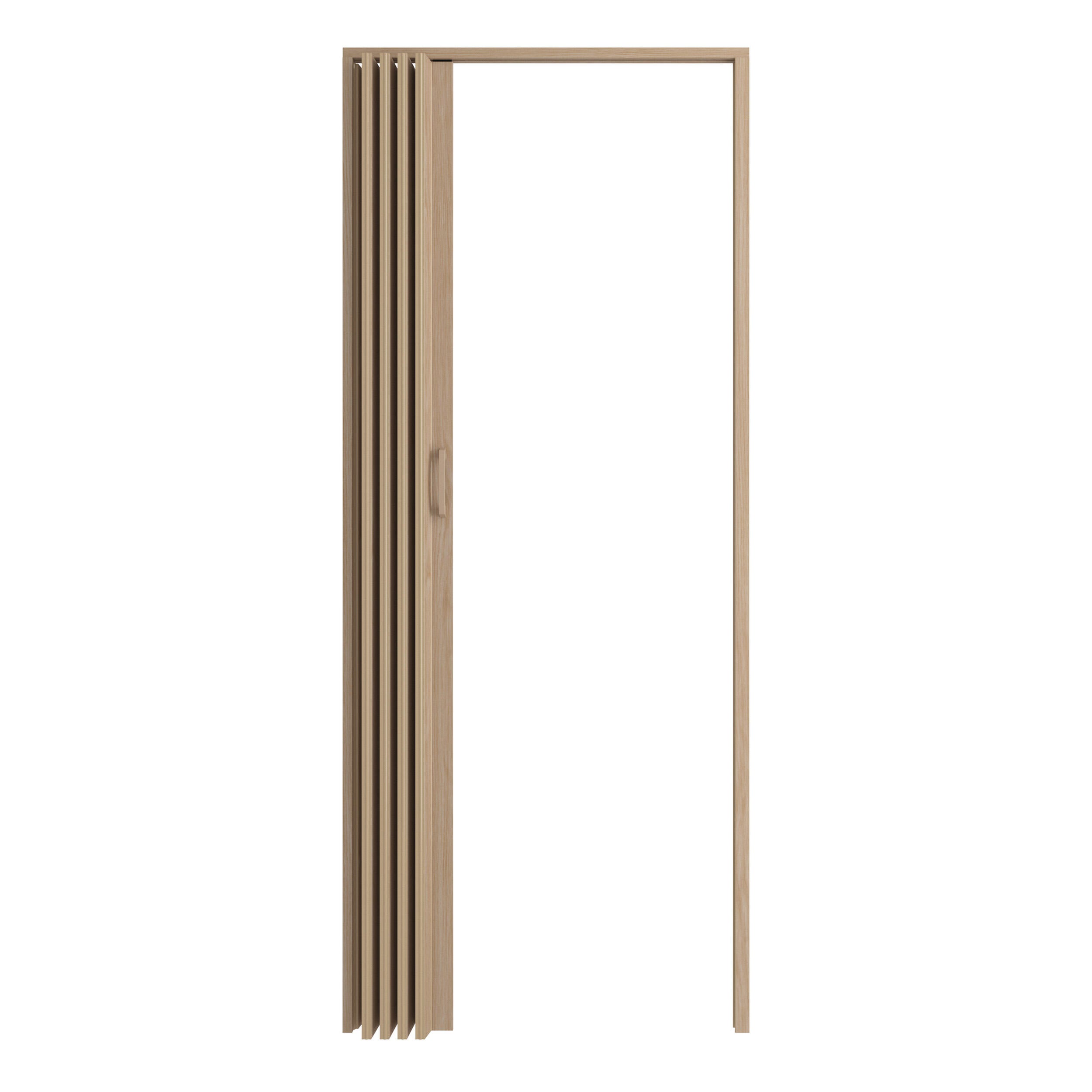 Porte accordéon Pia pvc chêne, H.205 x l.85 cm, Artens - 2
