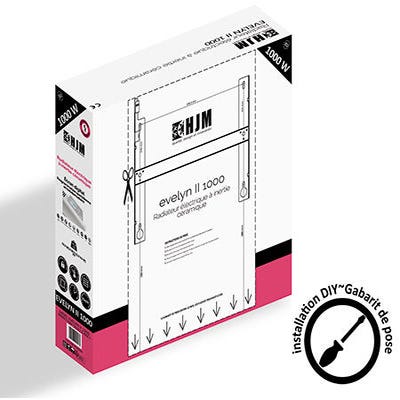 Radiateur électrique HJM EVELYN II Installation rapide et facile.