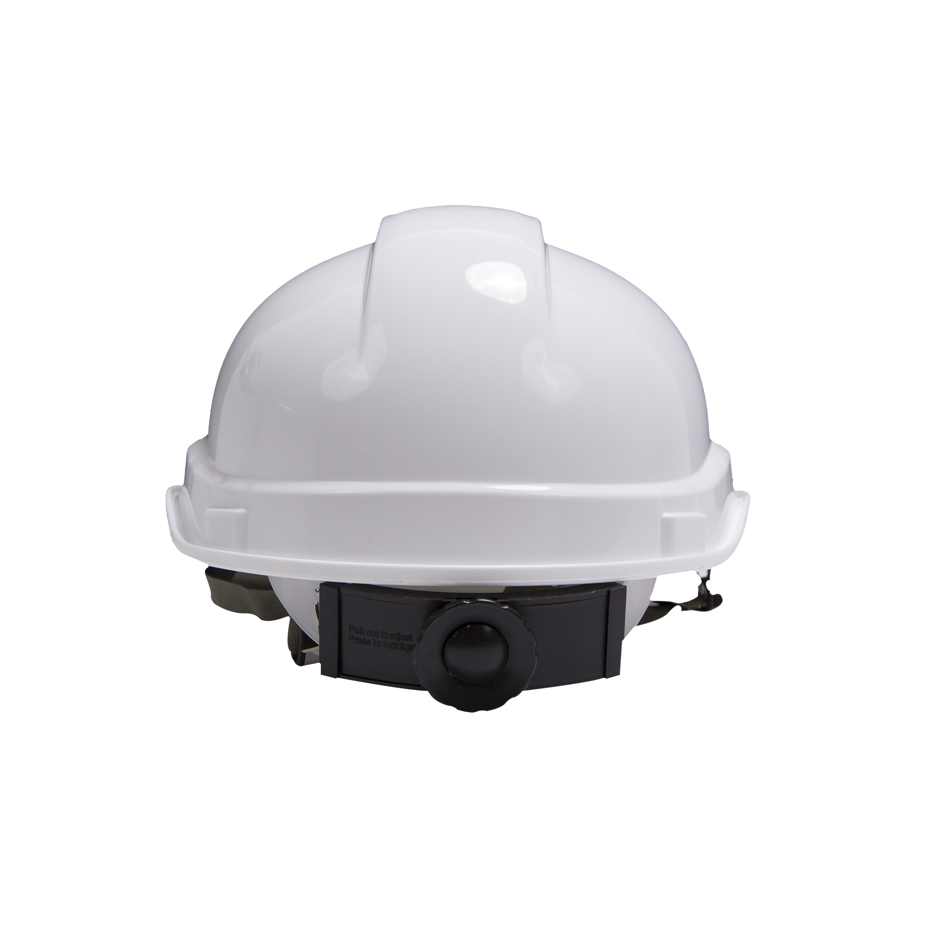 Capacete de segurança regulável com fivela de queixo HDPE e PVC branco Dexter - 2