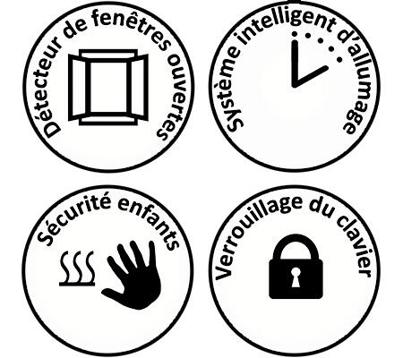 Radiateur électrique céramique connecté HJM AVA V Blanc - 6