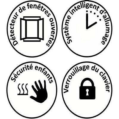 Radiateur électrique céramique connecté HJM AVA V Blanc