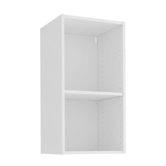 Obi Caisson Haut De Cuisine Avec 2 Portes L 80 Cm - Blanc Et En Ance