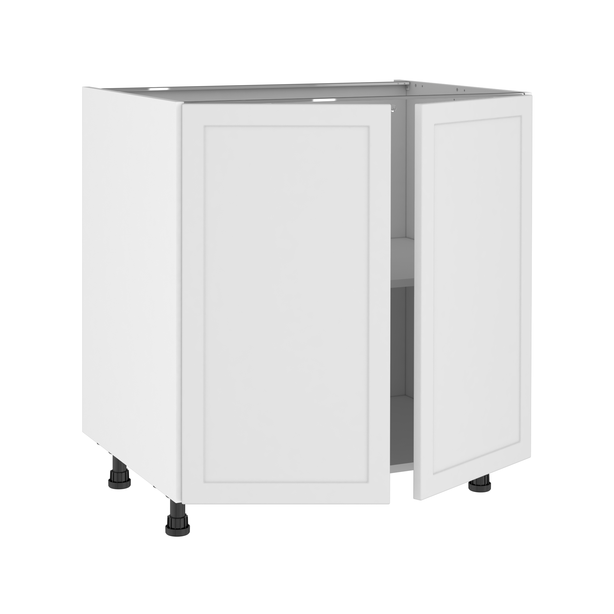 Szafka kuchenna stojąca kompletna Newport 80 cm biała Delinia iD