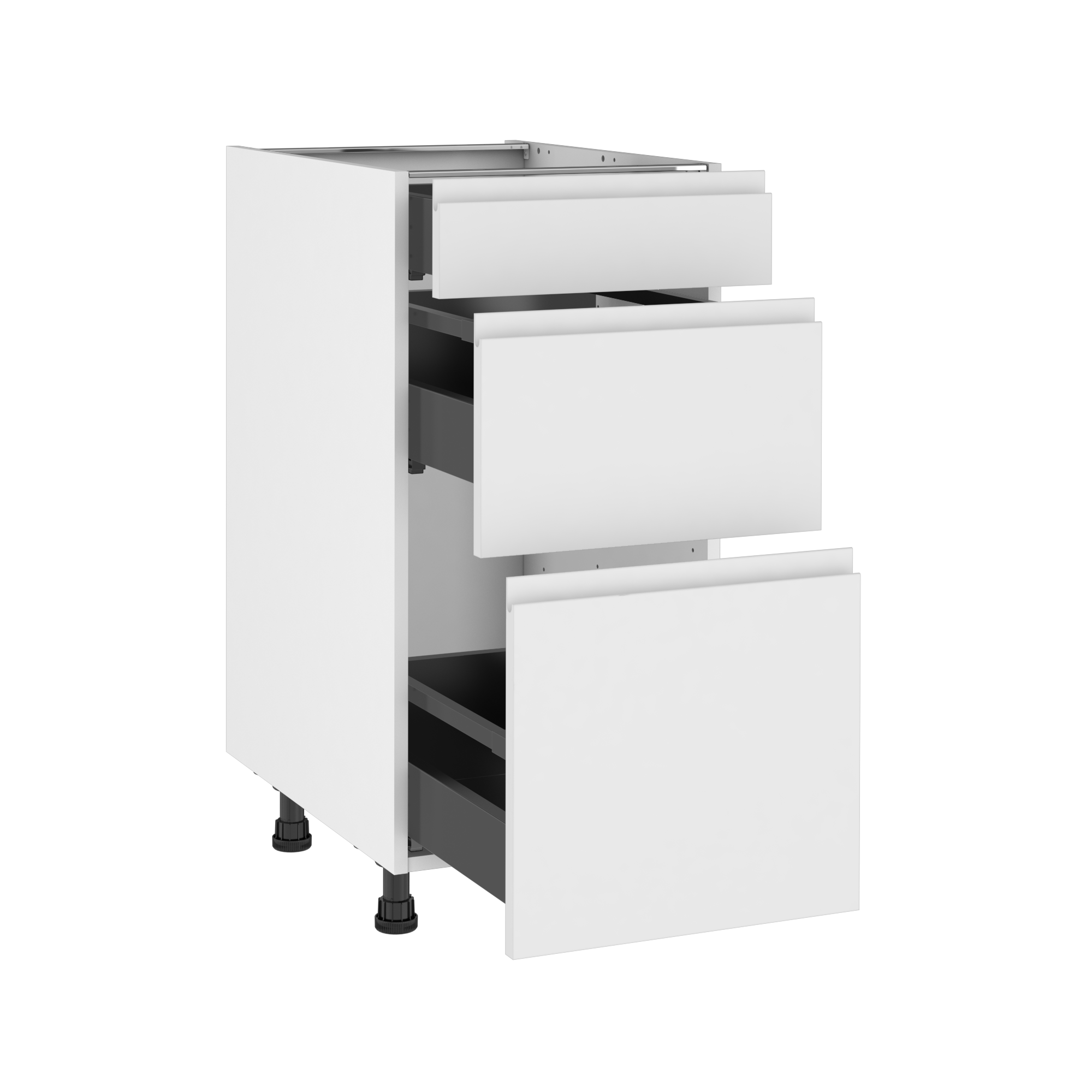 Mueble bajo de cocina delinia id tokyo blanco mate 76,8x40 cm 1 caj 2cac