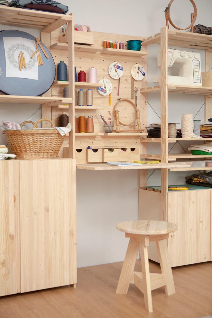 estantería de madera serie nova
