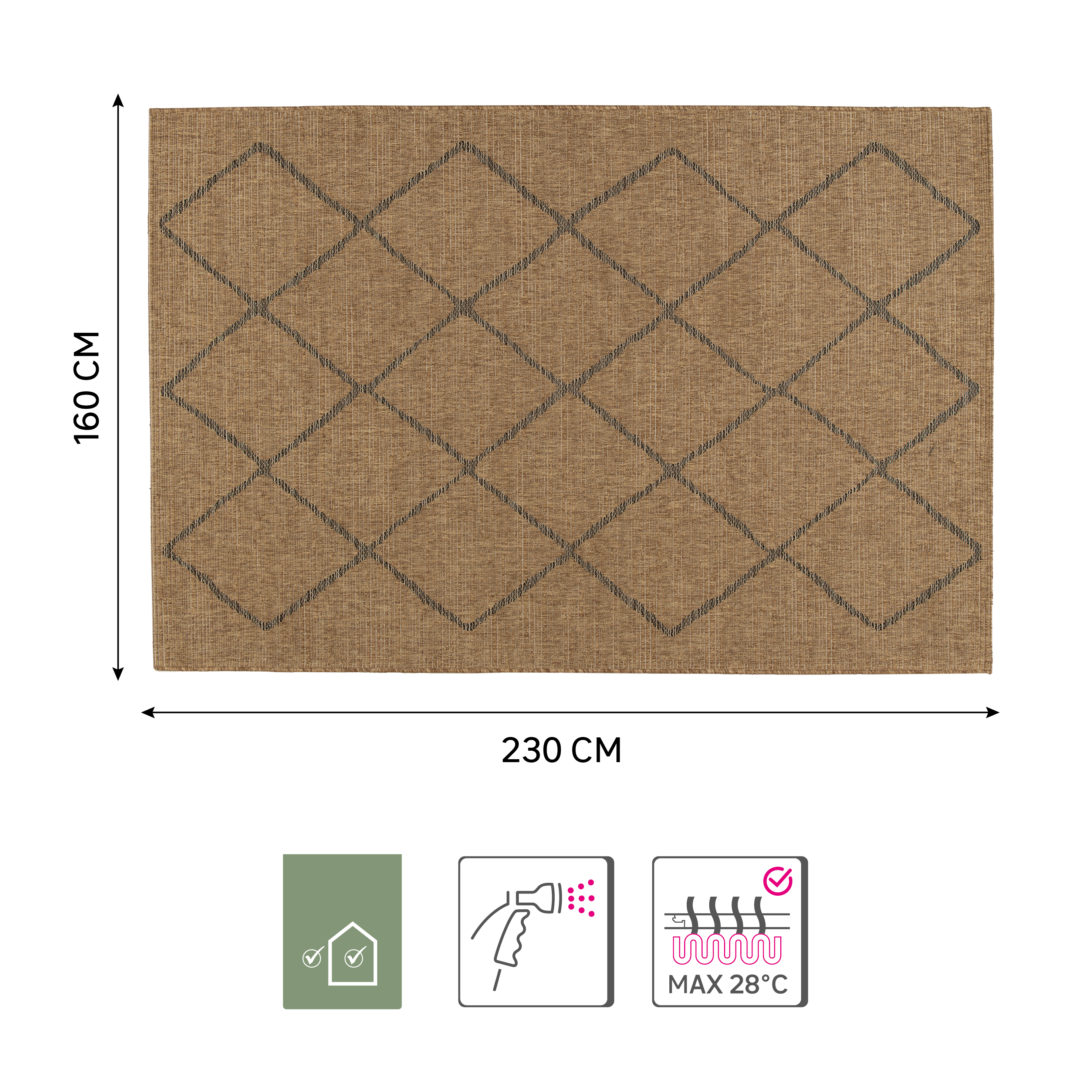 Tappeto Out kitimat geometrico multicolore, L 230 x L 160 cm - 24