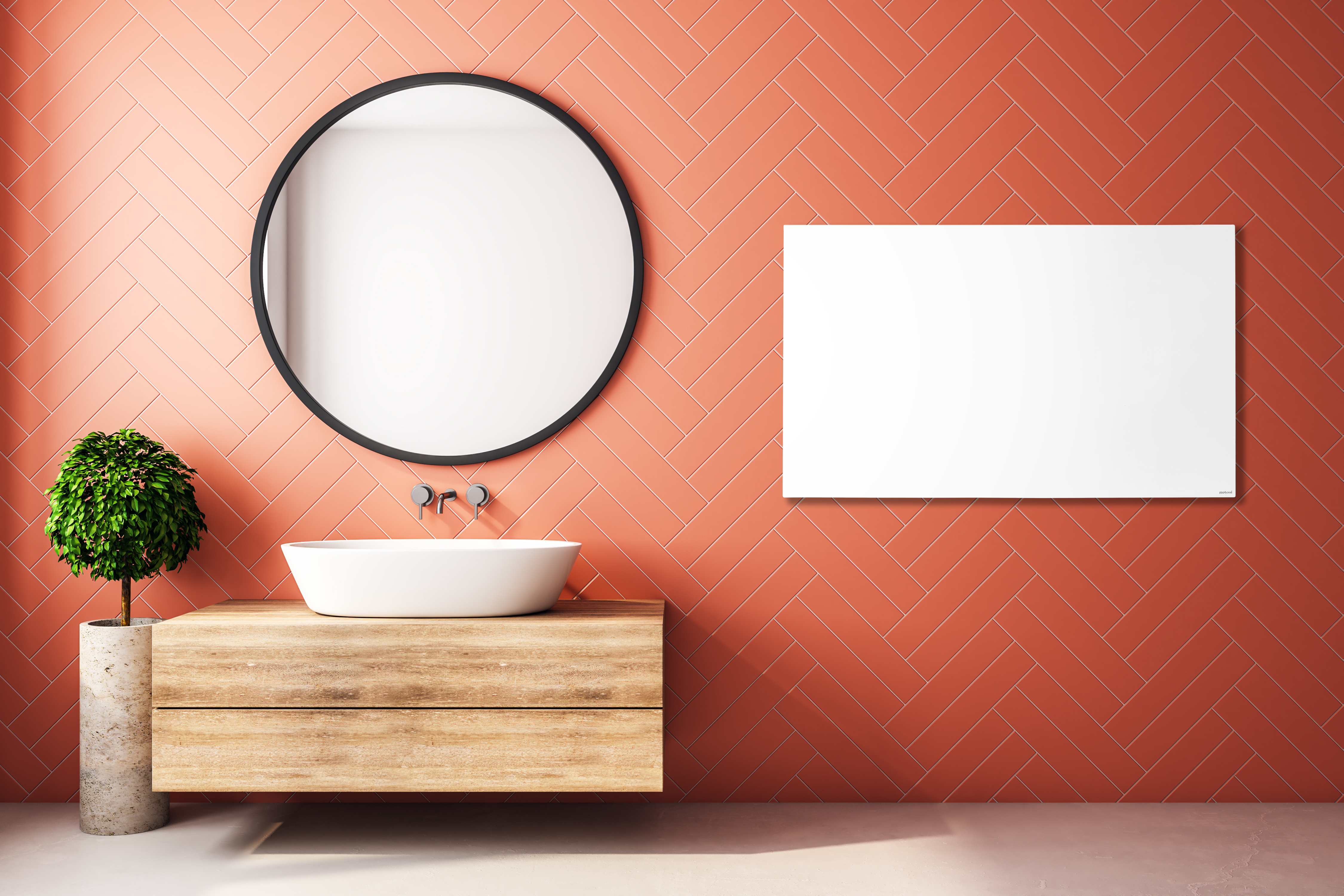 Grzejnik na podczerwień 580W EGPB-580B Stal MOTESSI - 4