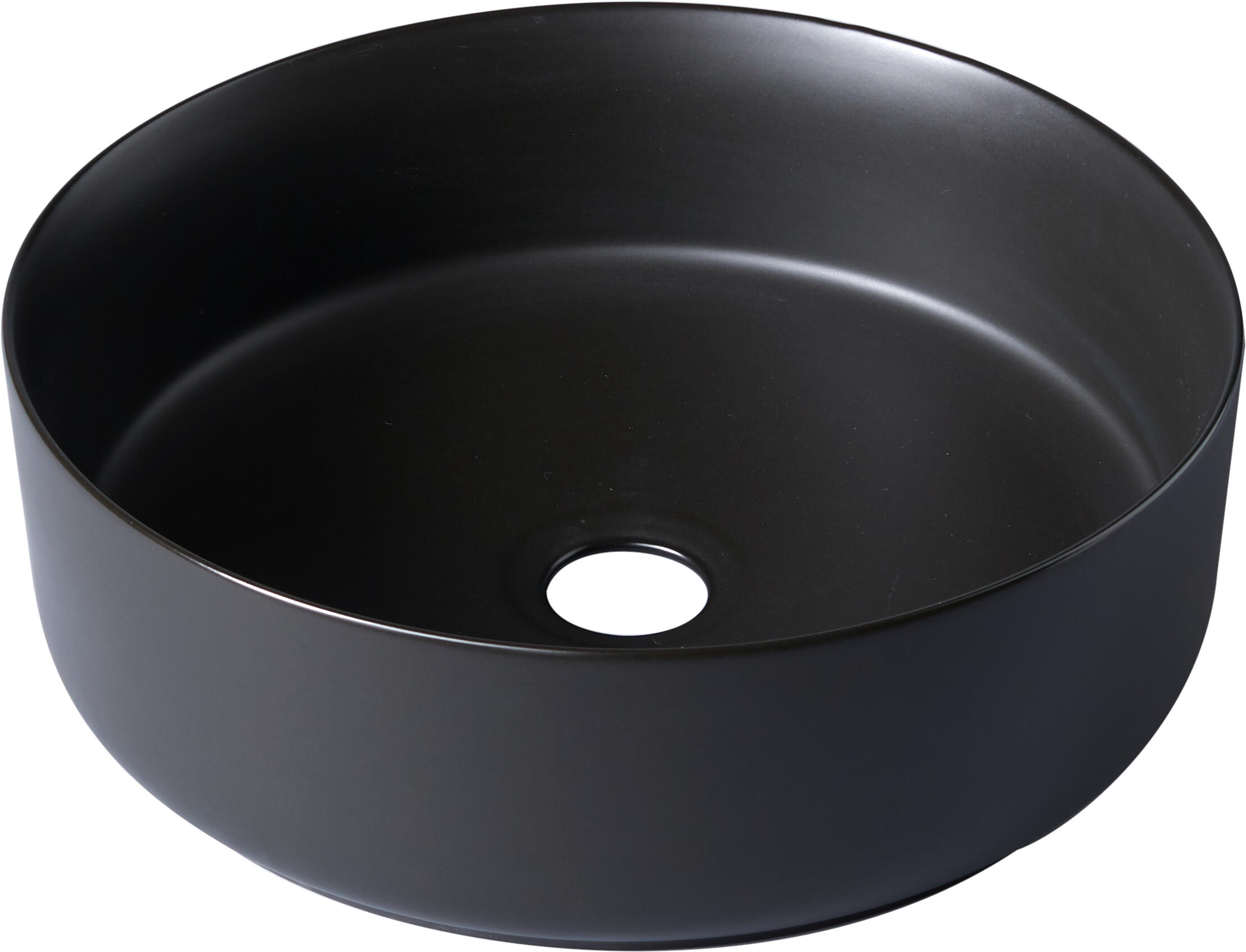 Vasque à poser céramique rond Andora Diam.37 cm noir mat - 5