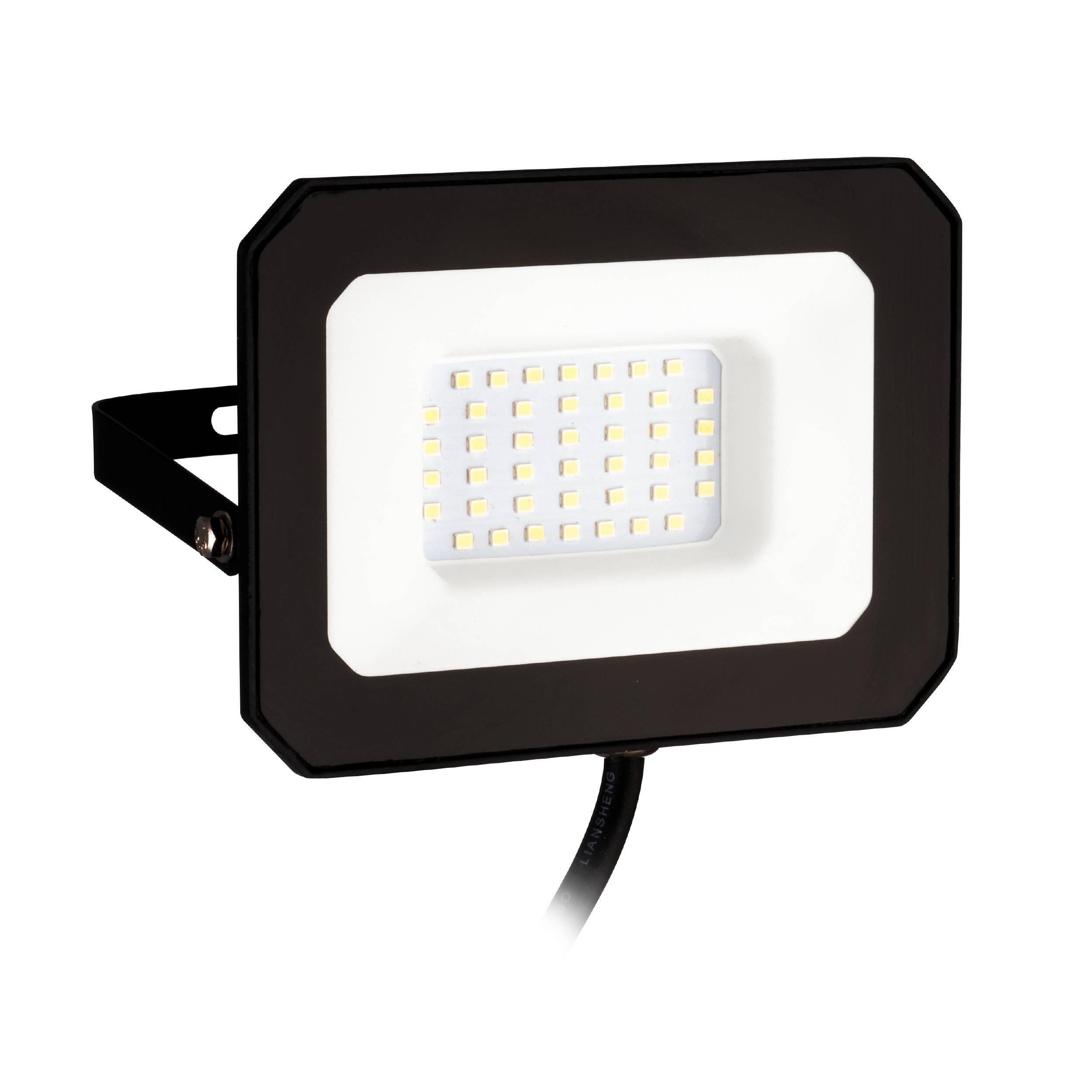 Projetor de exterior led RISACCA-E 30W IP65 1luz preto - 2