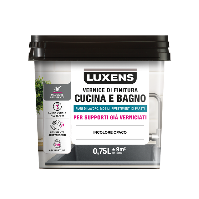 Finitura decorativa LUXENS 0.75 L trasparente opaco