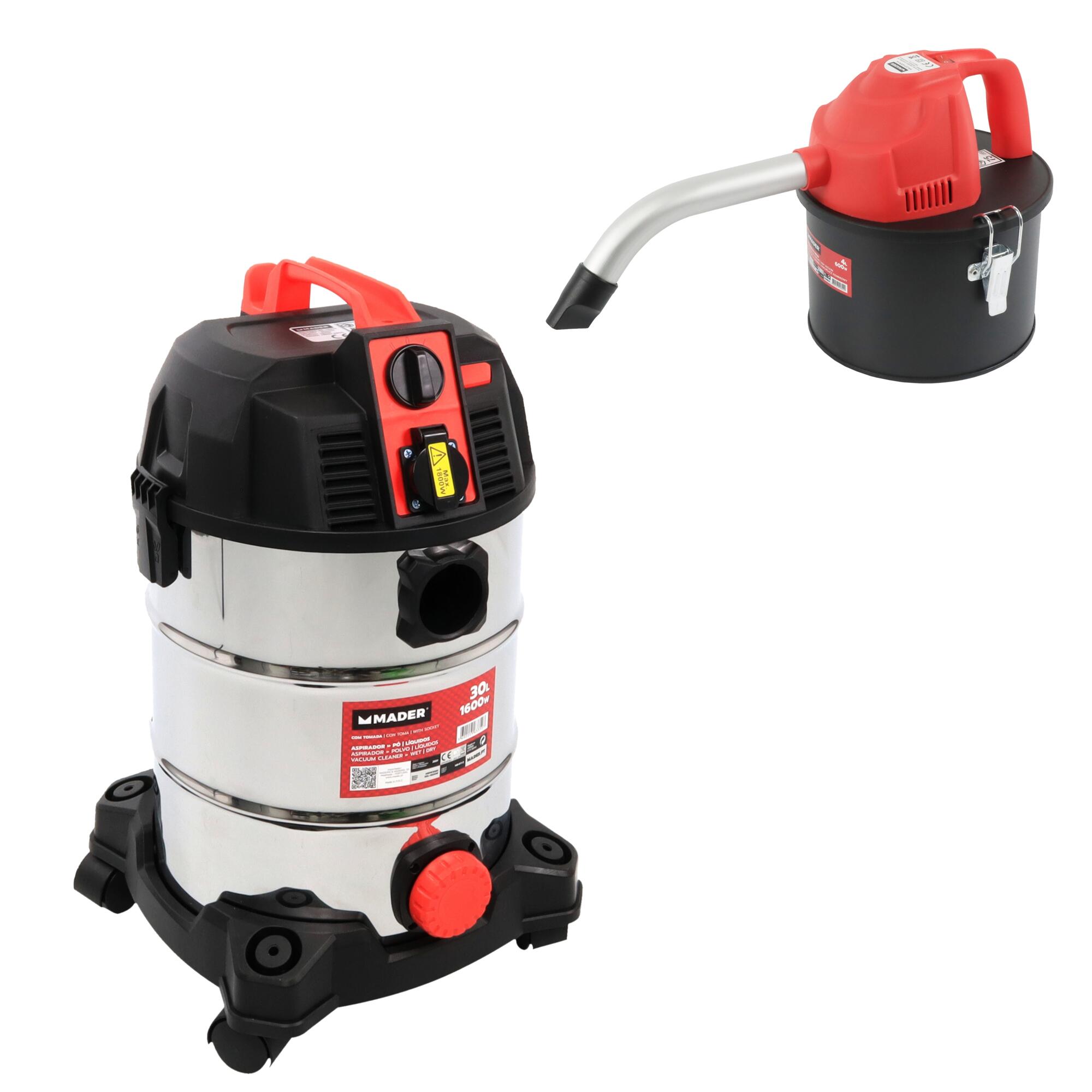 Aspirador de cenizas + aspirador líquido