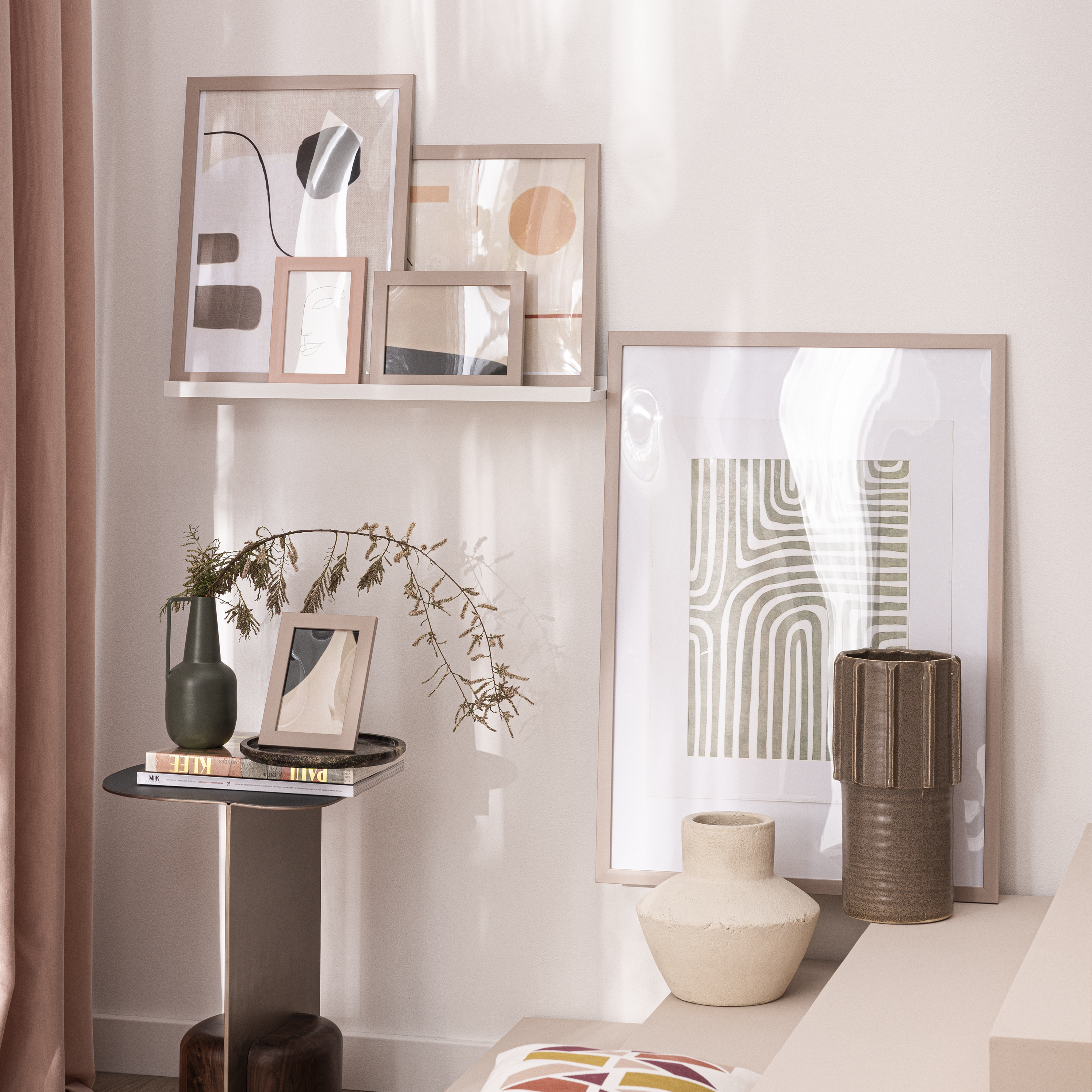 Cadre Sweet, H.18 x l.13 cm taupe, INSPIRE - 2