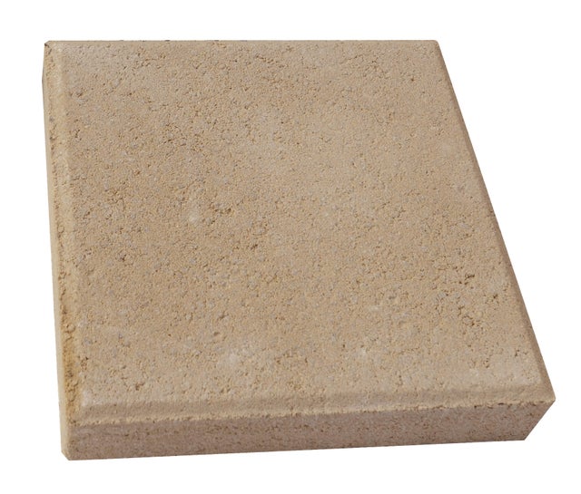 Pavé béton MATERRUP au m², beige L.25 cm x l.25 cm x Ep.48 mm
