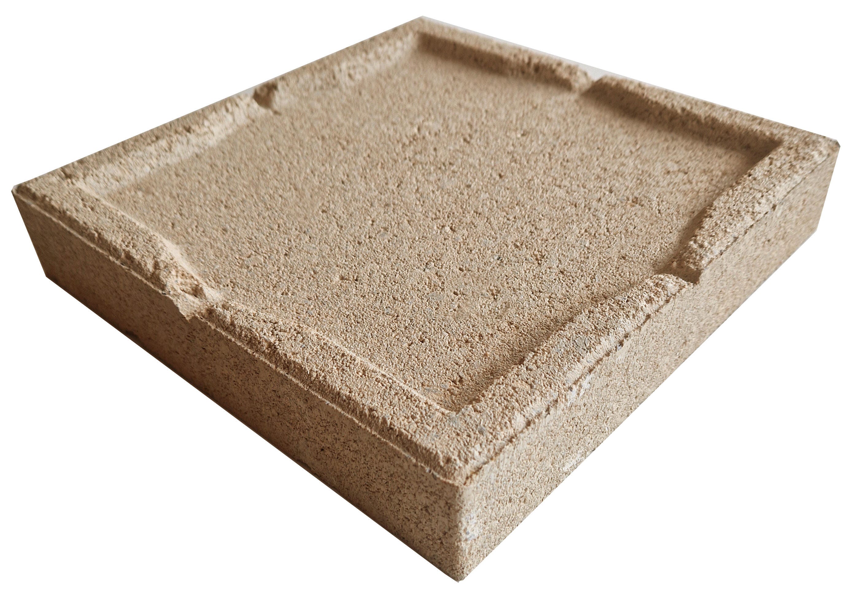 Béton support plot MATERRUP, beige, L.25 x l.25 cm x Ep.47 mm | Leroy ...
