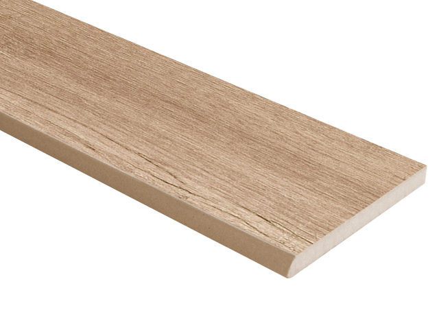 Pack 4 rodapiés cerámicos Zaragoza 45x8 cm madera natural ARTENS